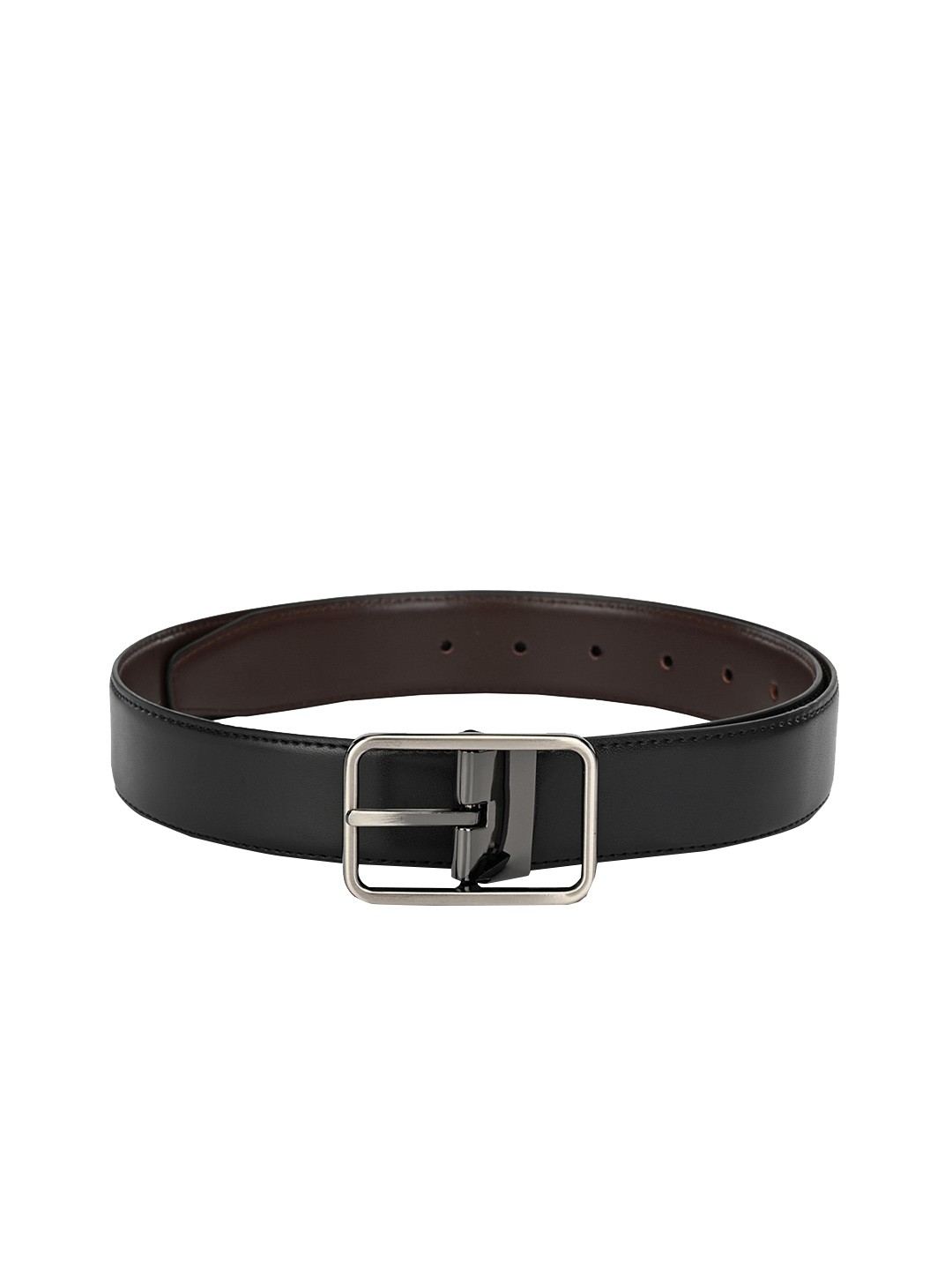 

Calvadoss Men Black & Brown Solid Reversible Belt