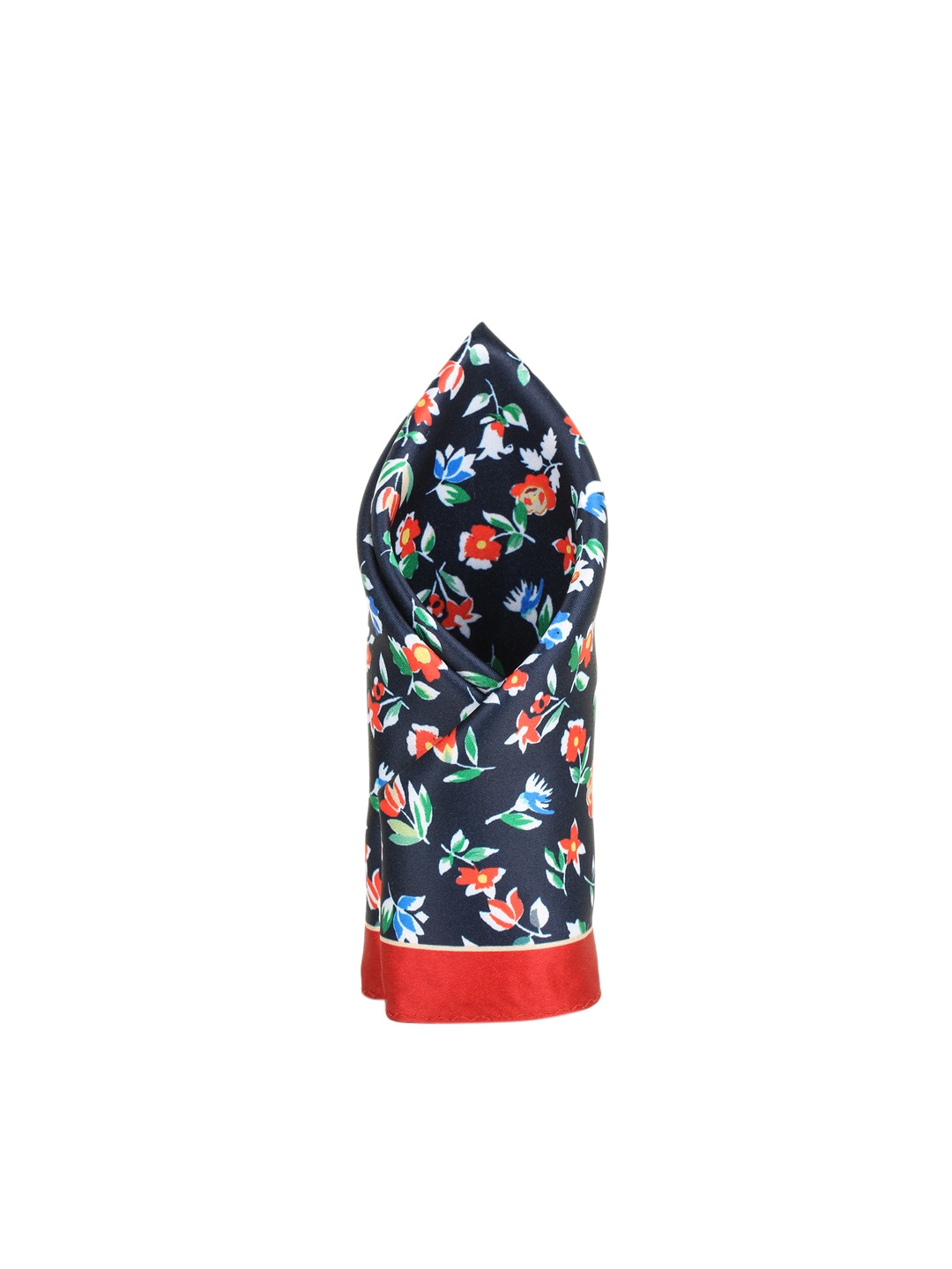 

Alvaro Castagnino Men Navy Blue & Red Printed Pocket Square