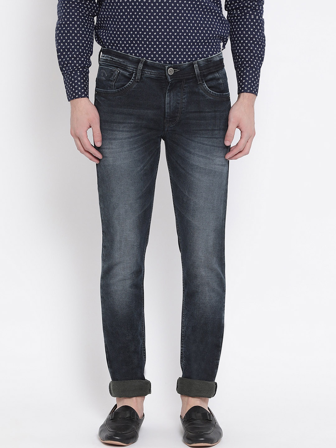 

Crimsoune Club Men Black Slim Fit Mid-Rise Clean Look Jeans