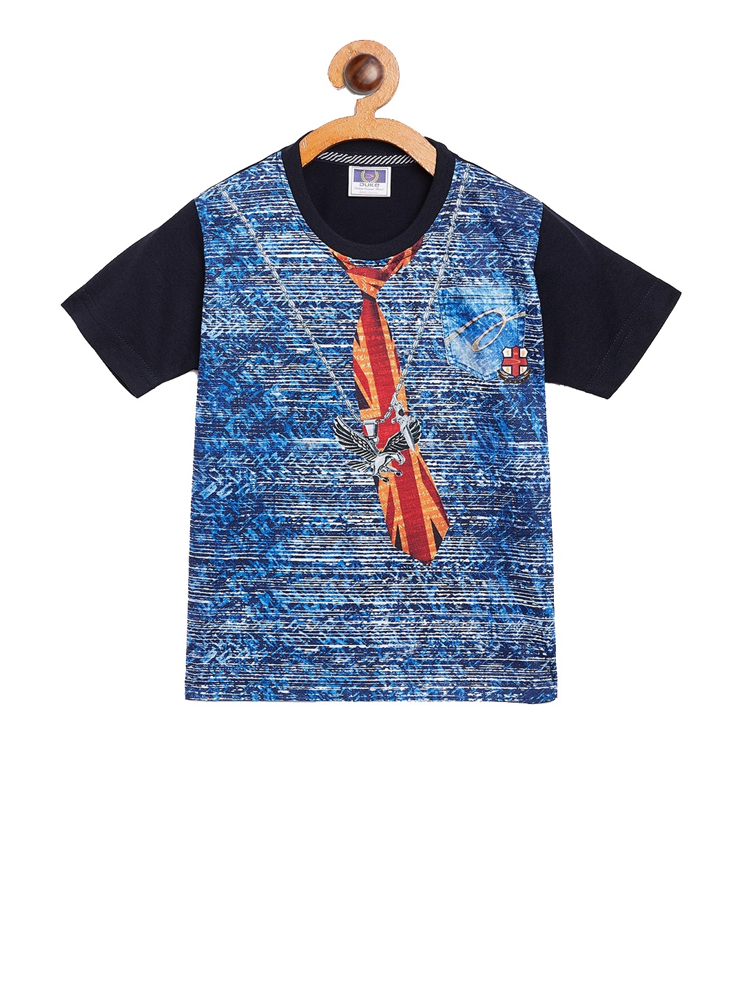 

Duke Boys Blue Printed Round Neck T-shirt