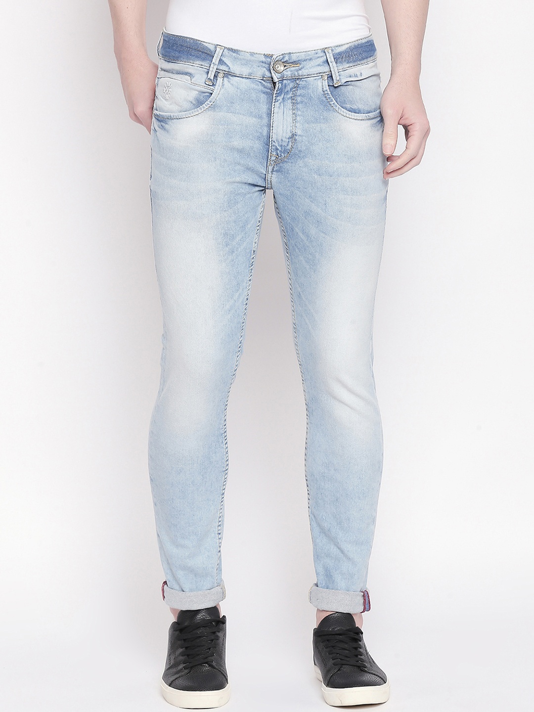 

Mufti Men Blue Regular Fit Mid-Rise Clean Look Stretchable Jeans