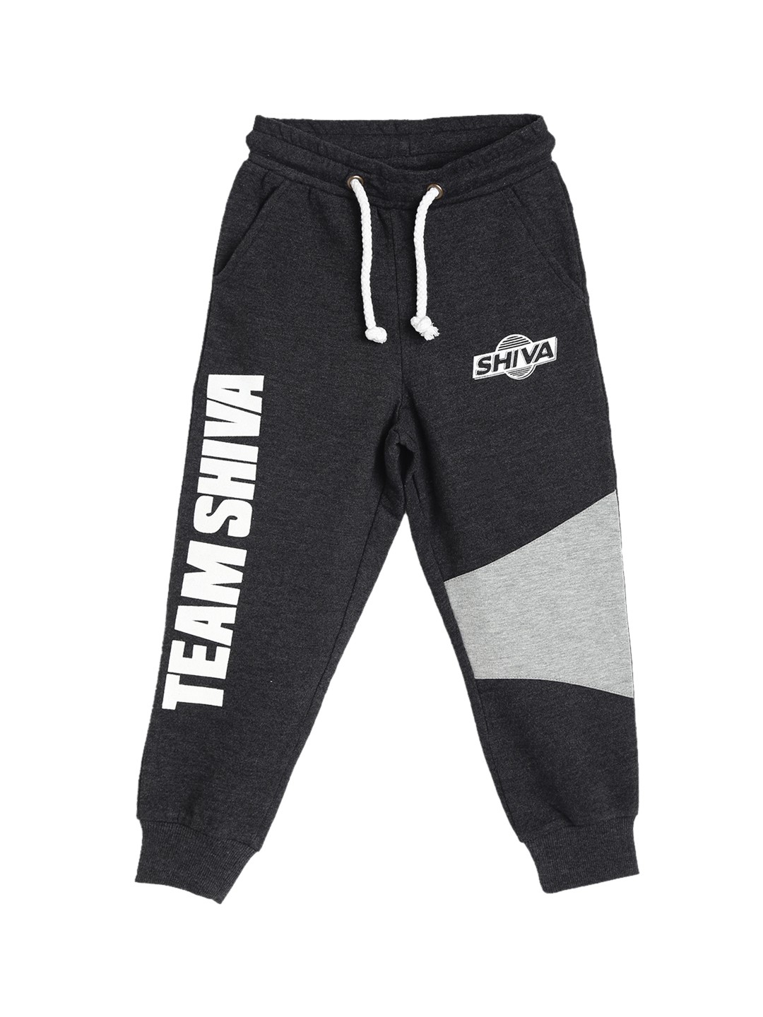

toothless Boys Black & White Shiva Printed Joggers