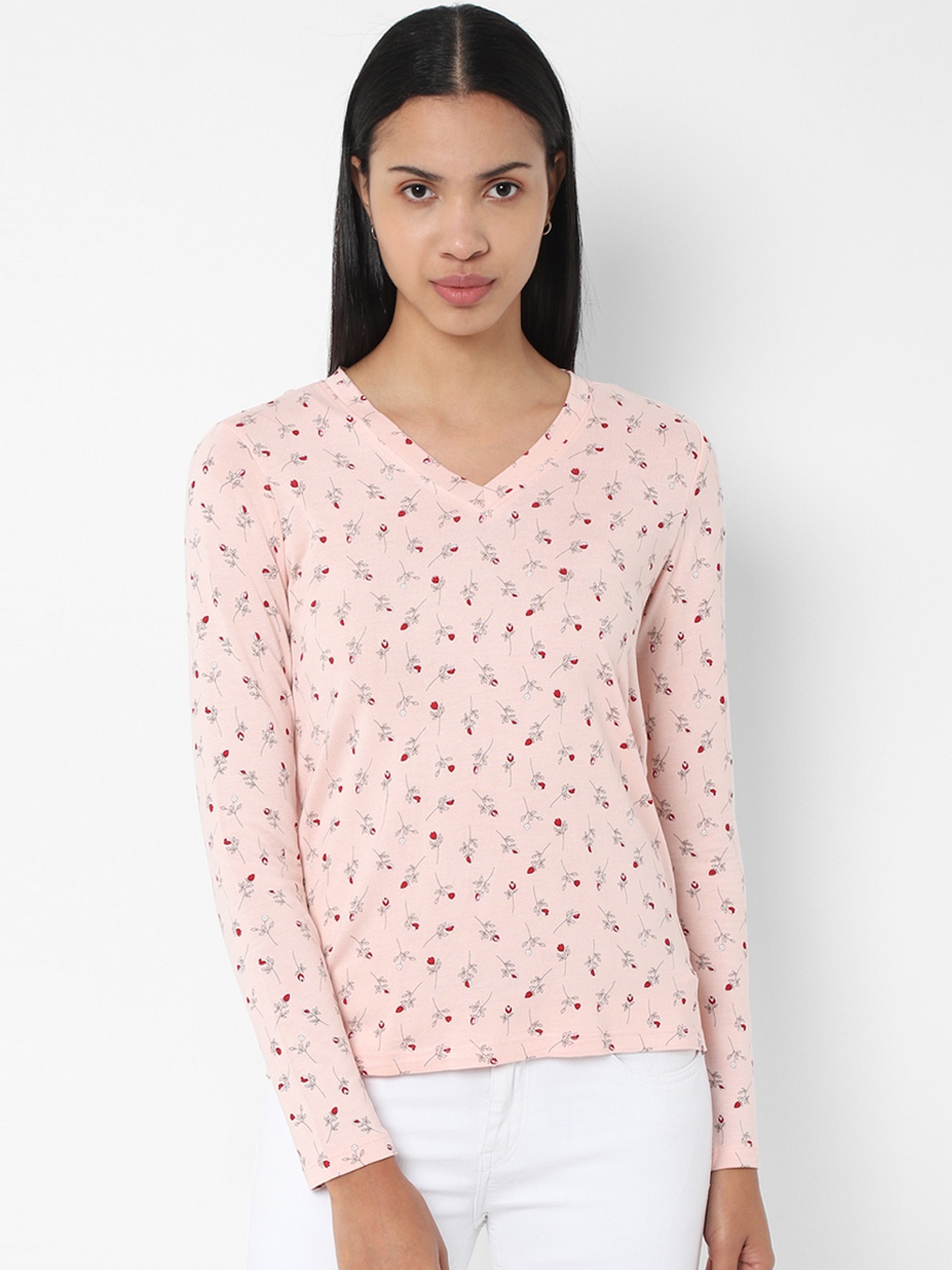

Allen Solly Woman Women Pink Printed Top
