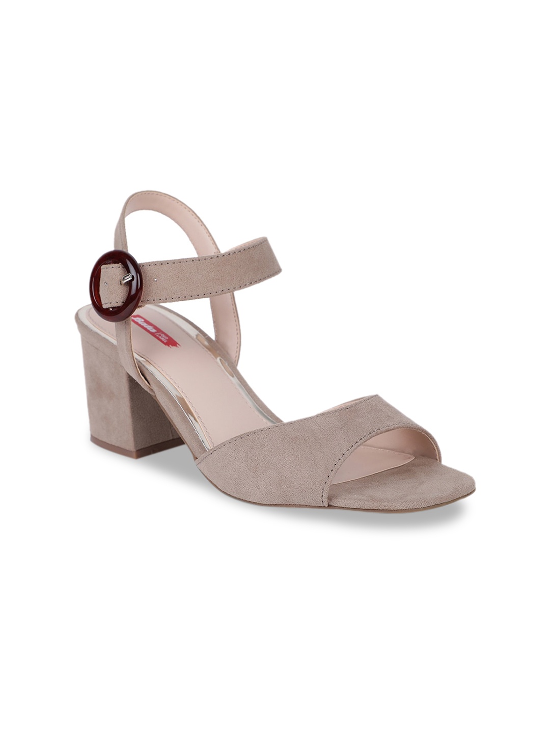 Bata Women Beige Solid Sandals