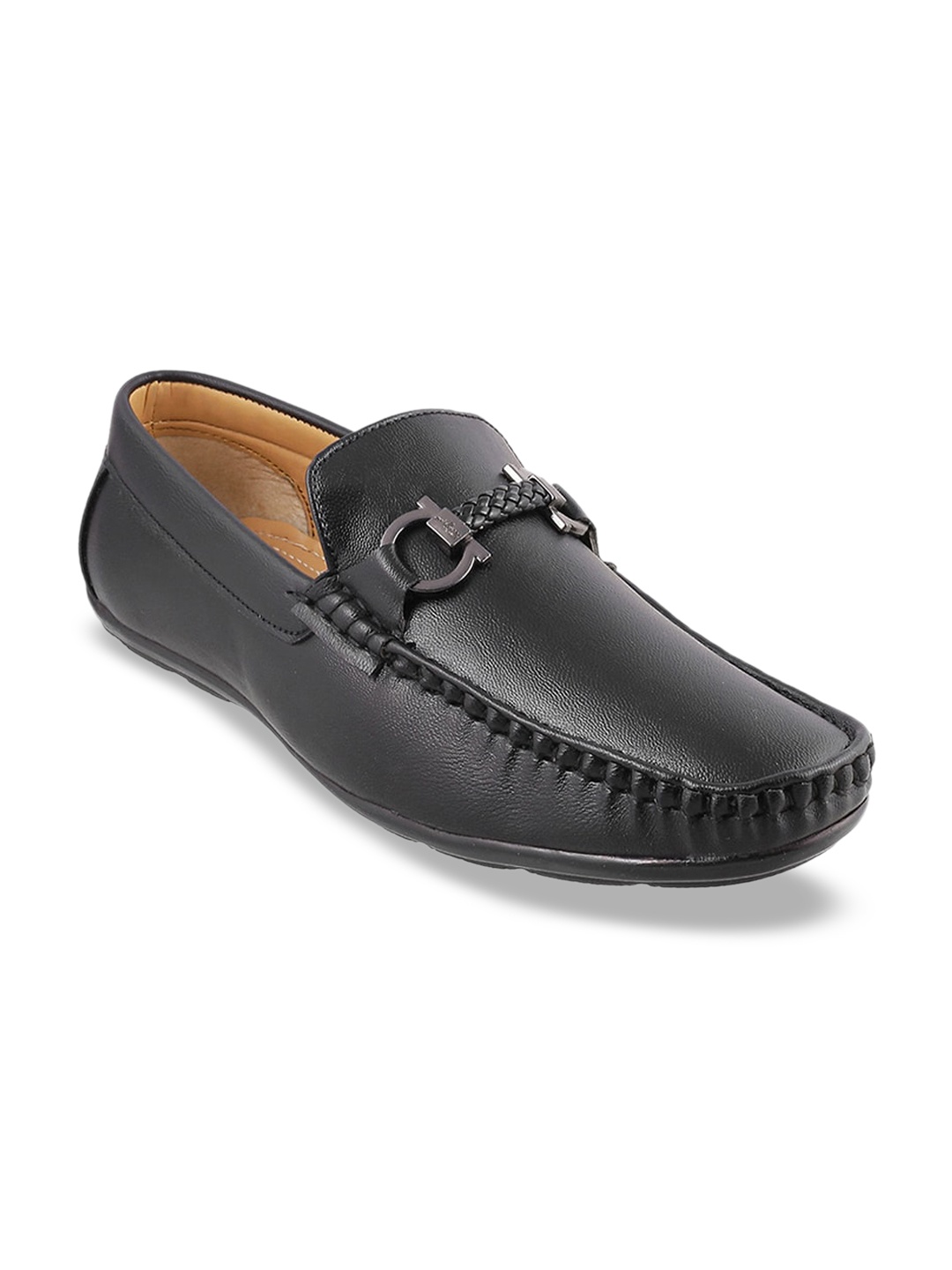

WALKWAY by Metro Men Black Loafers