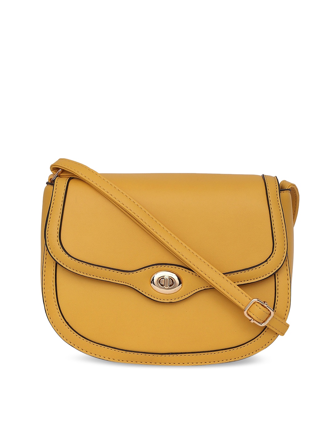 

Forever Glam by Pantaloons Women Strurctured Sling Bag, Yellow