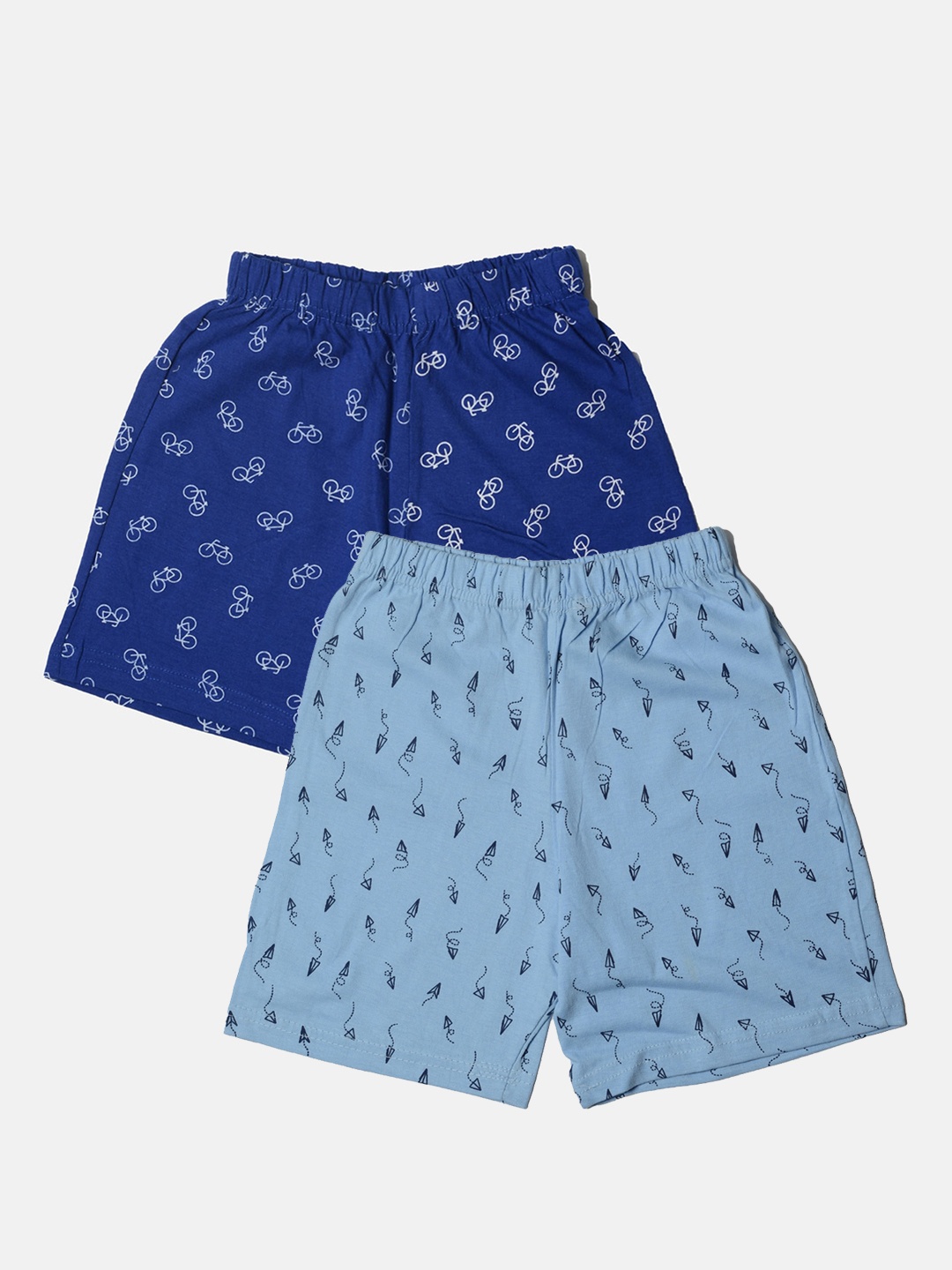 

TINY HUG Boys Pack Of 2 Assorted Printed Regular Fit Regular Shorts