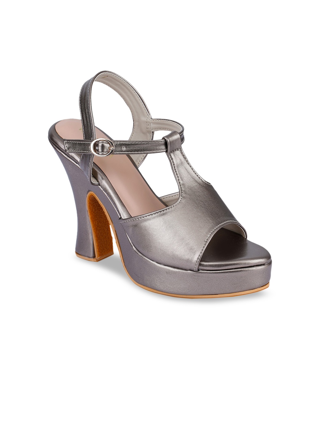 

VALIOSAA Women Grey Solid Heels