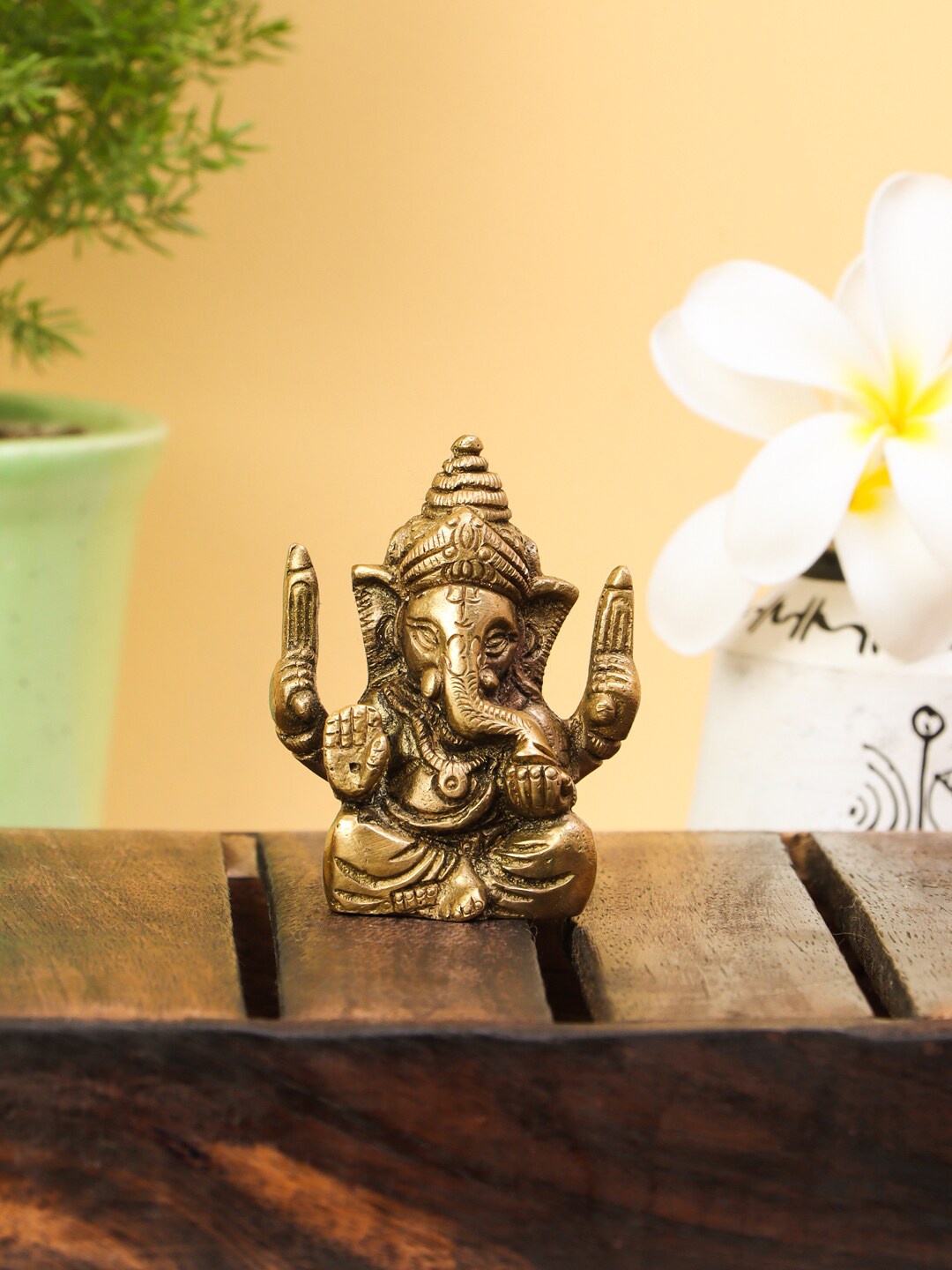 

Imli Street Gold-Toned Brass Ganesha Idol