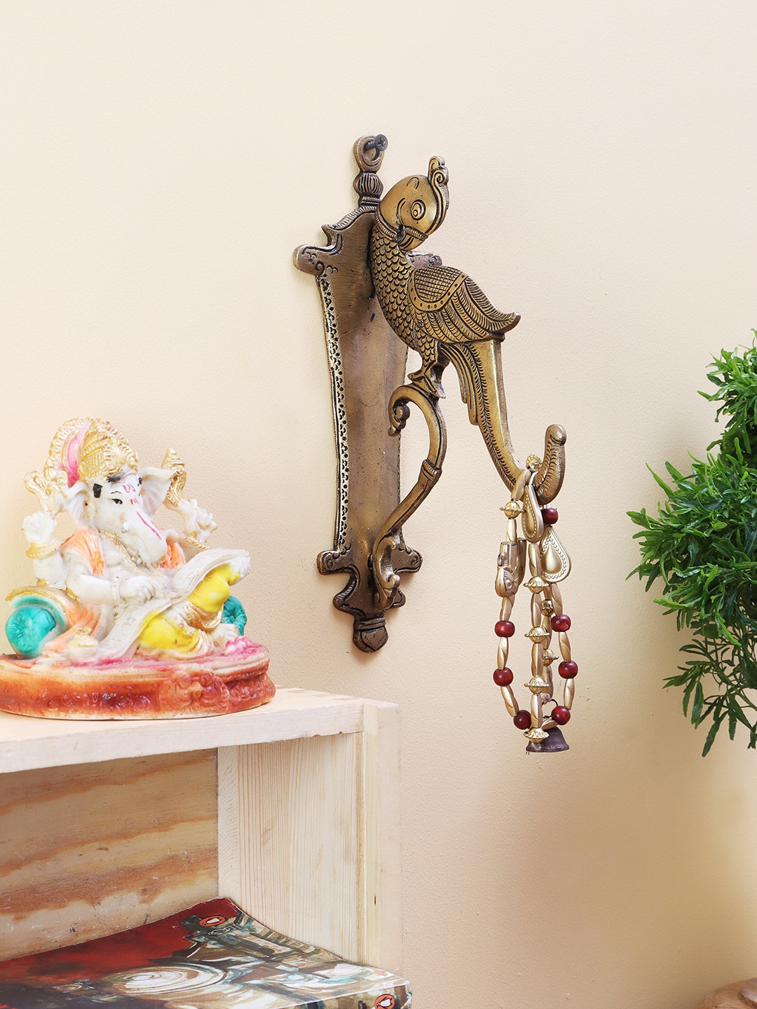 

Imli Street Gold-Toned Brass Bird Garland Holder