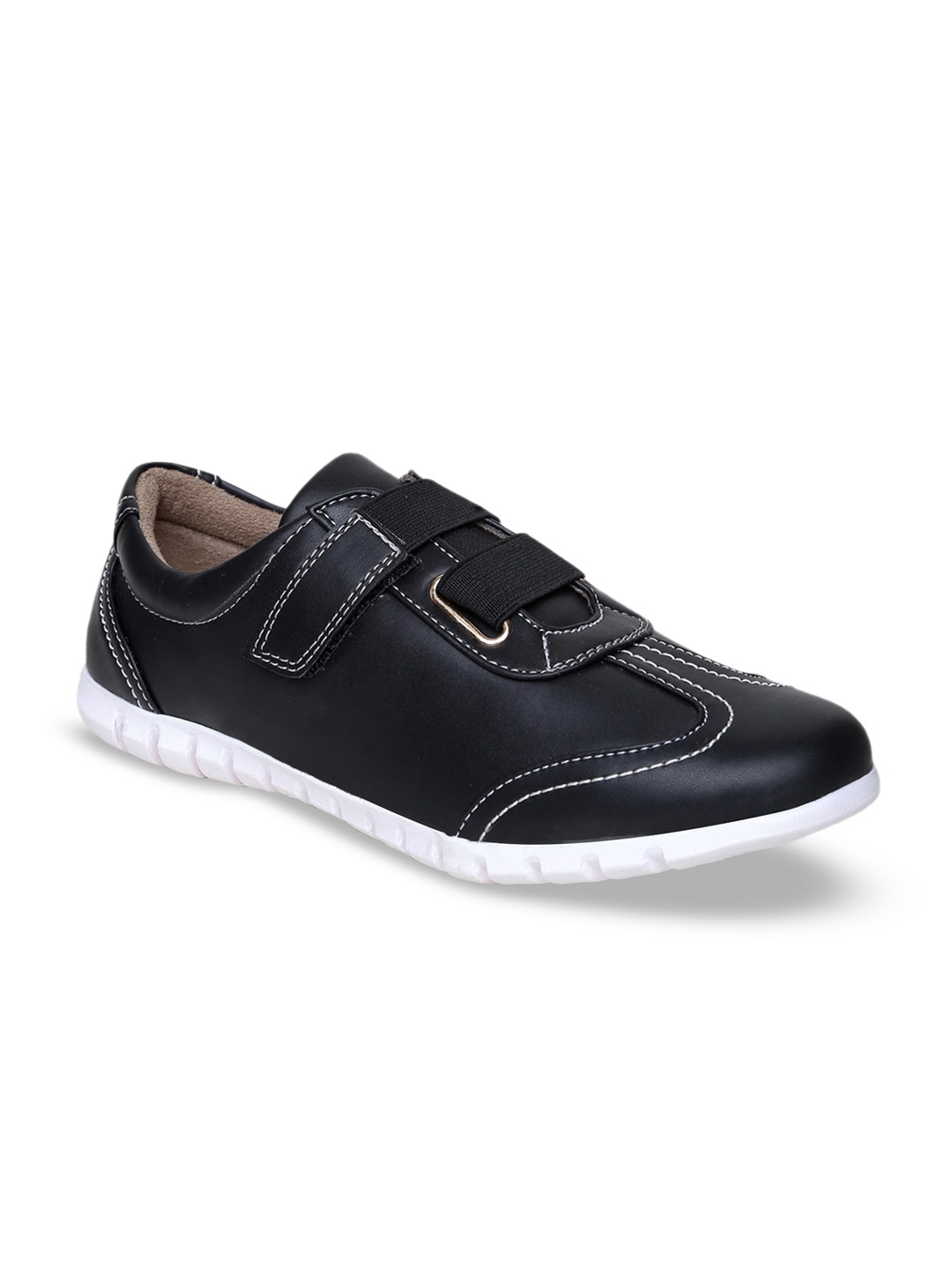 

VALIOSAA Women Black Solid Sneakers