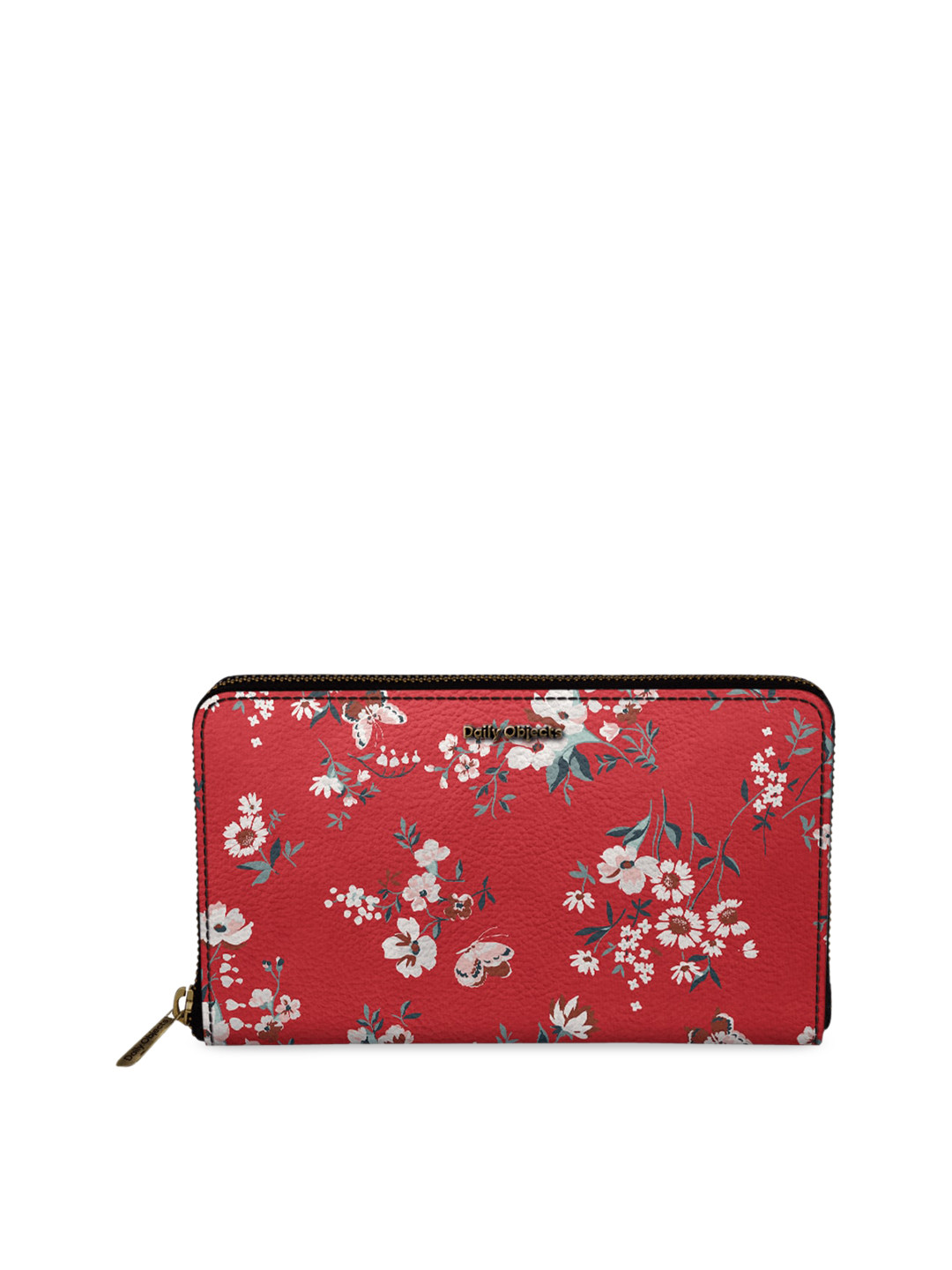 

DailyObjects Women Red Floral Printed Zip Around Wallet