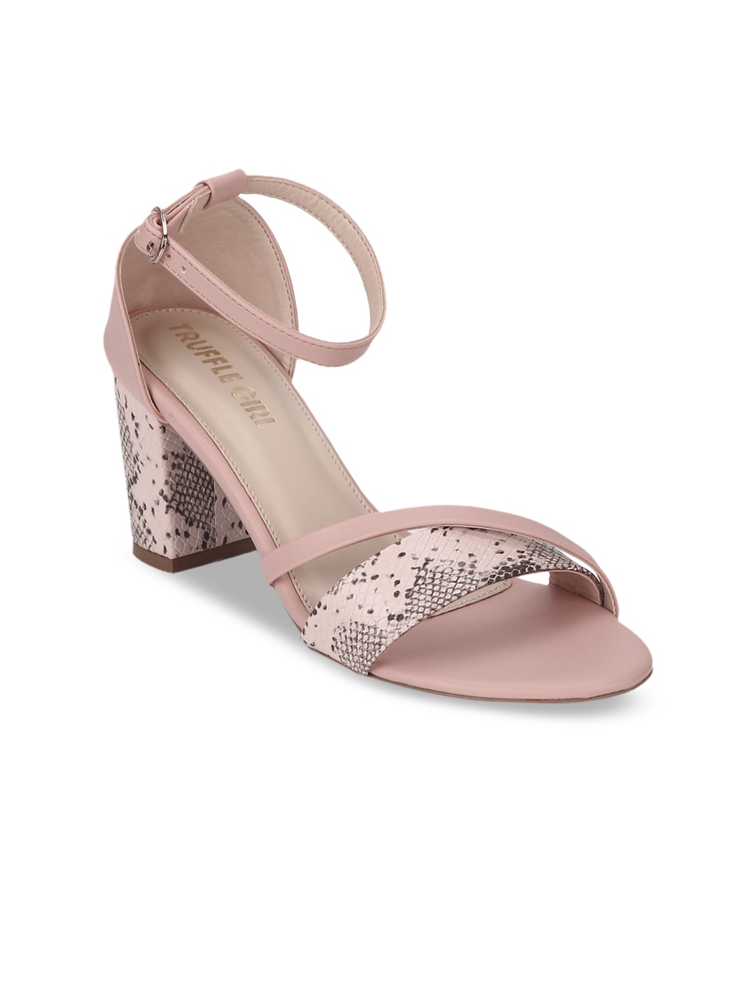 

Truffle Collection Women Pink Printed Sandals
