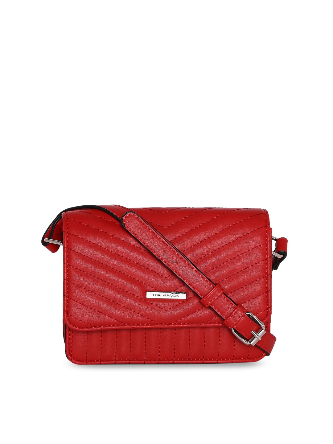 

Forever Glam by Pantaloons Red Solid Sling Bag