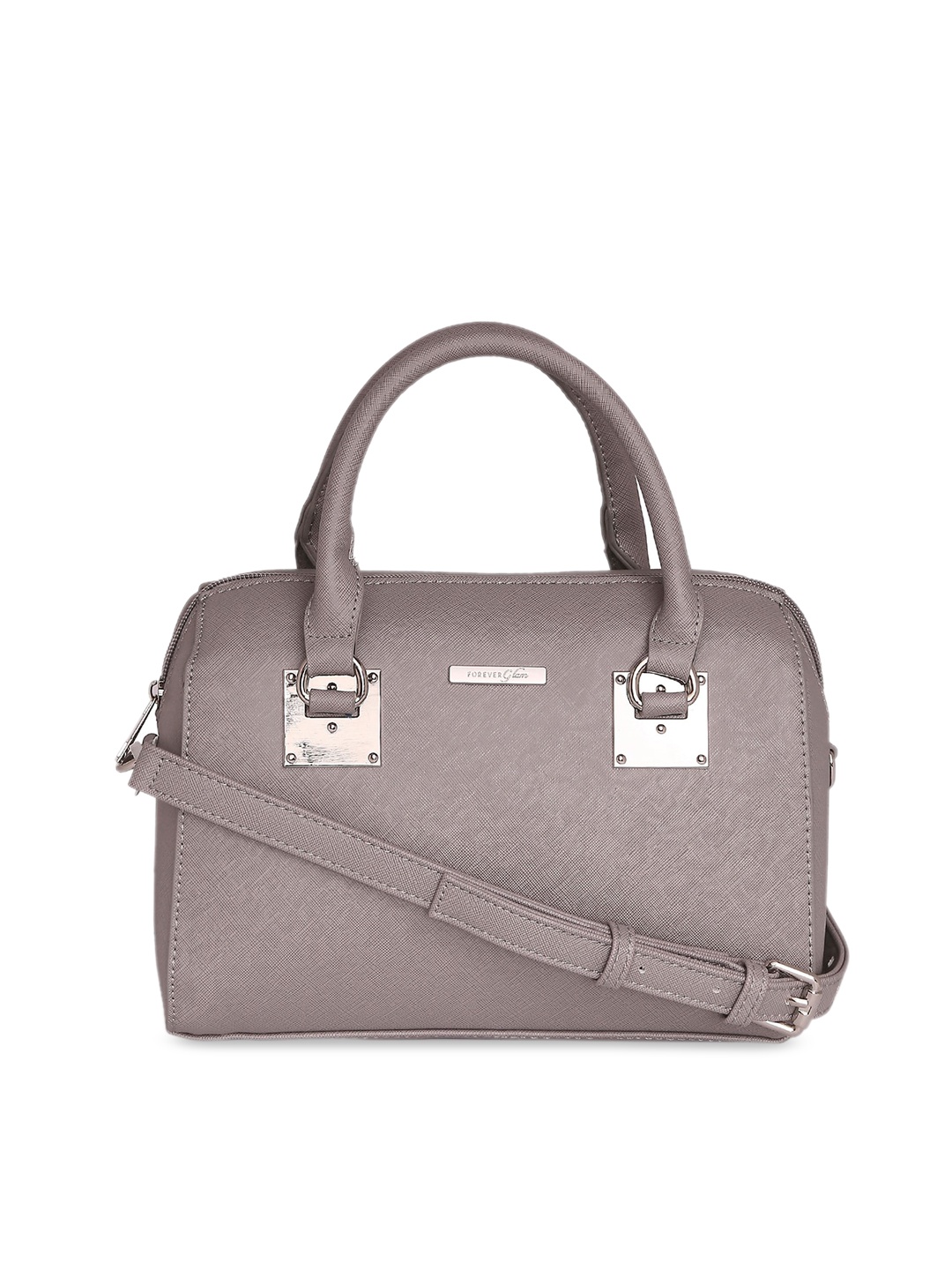 

Forever Glam by Pantaloons Grey Solid Handheld Bag