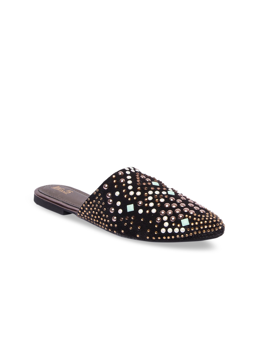

Inc 5 Women Black Embellished Mules
