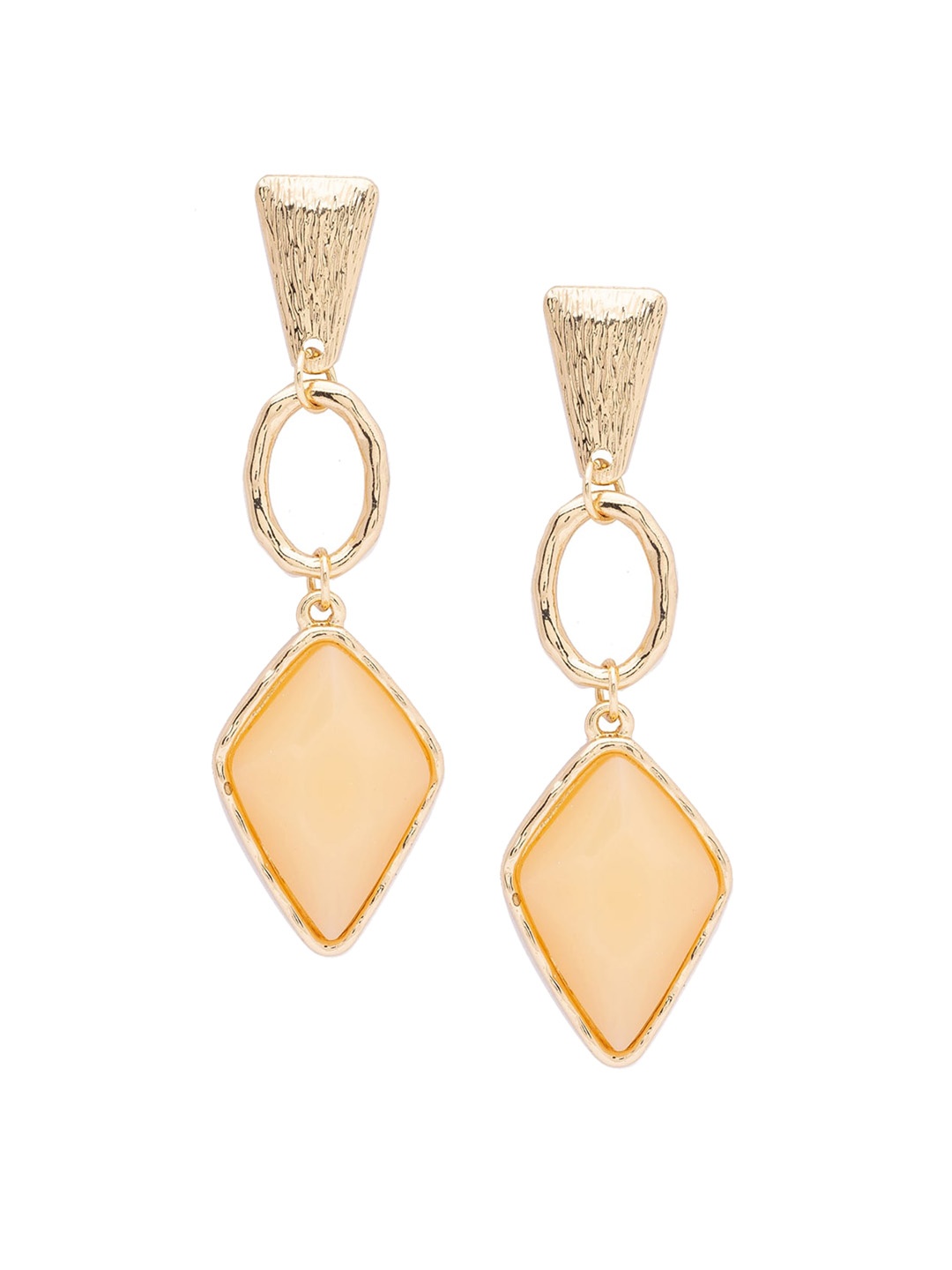 

Globus Gold-Toned Geometric Drop Earrings
