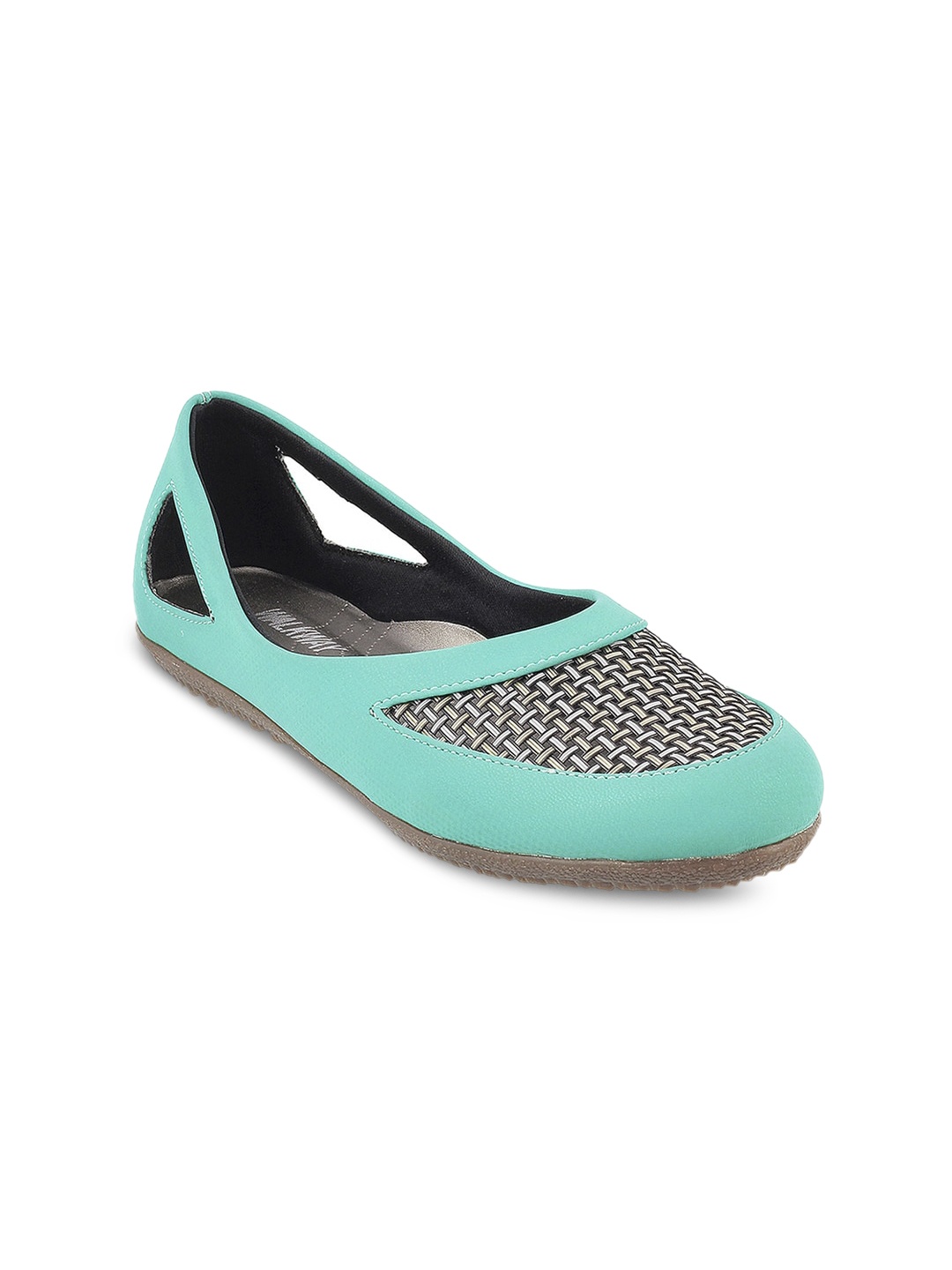 

WALKWAY by Metro Women Sea Green Textured Ballerinas