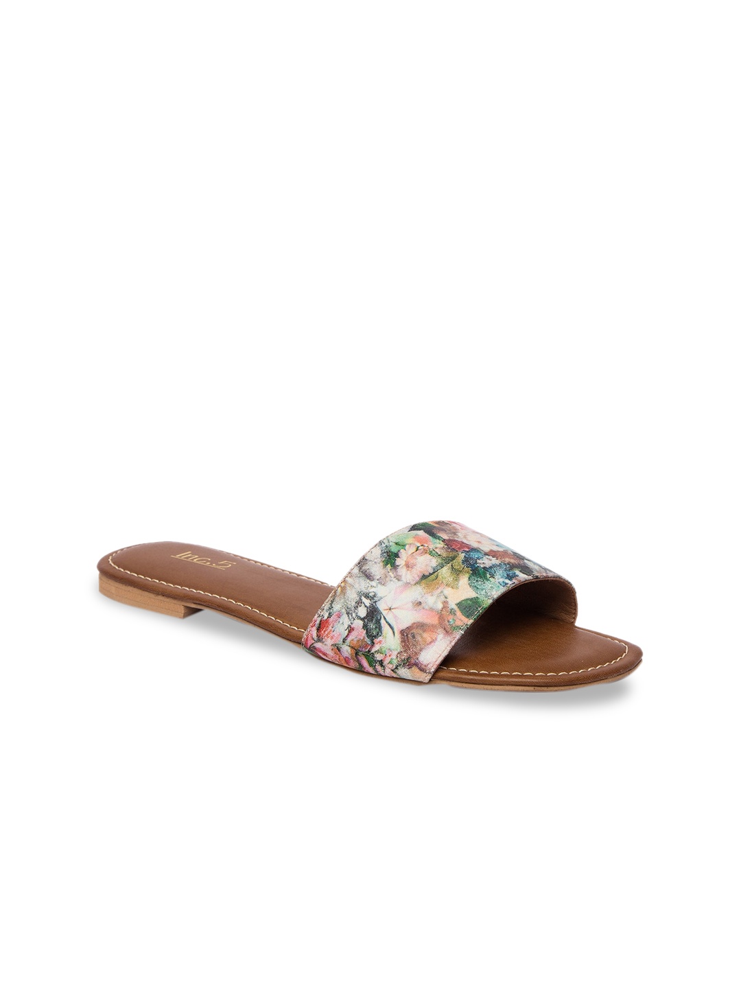 

Inc 5 Women Multicoloured Printed Open Toe Flats, Multi