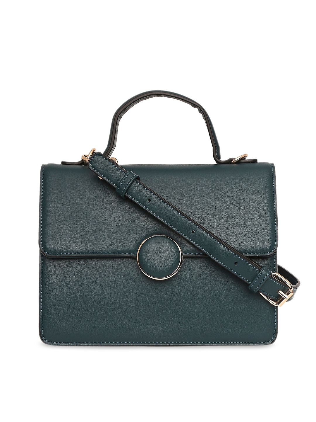

Forever Glam by Pantaloons Teal Structured Satchel