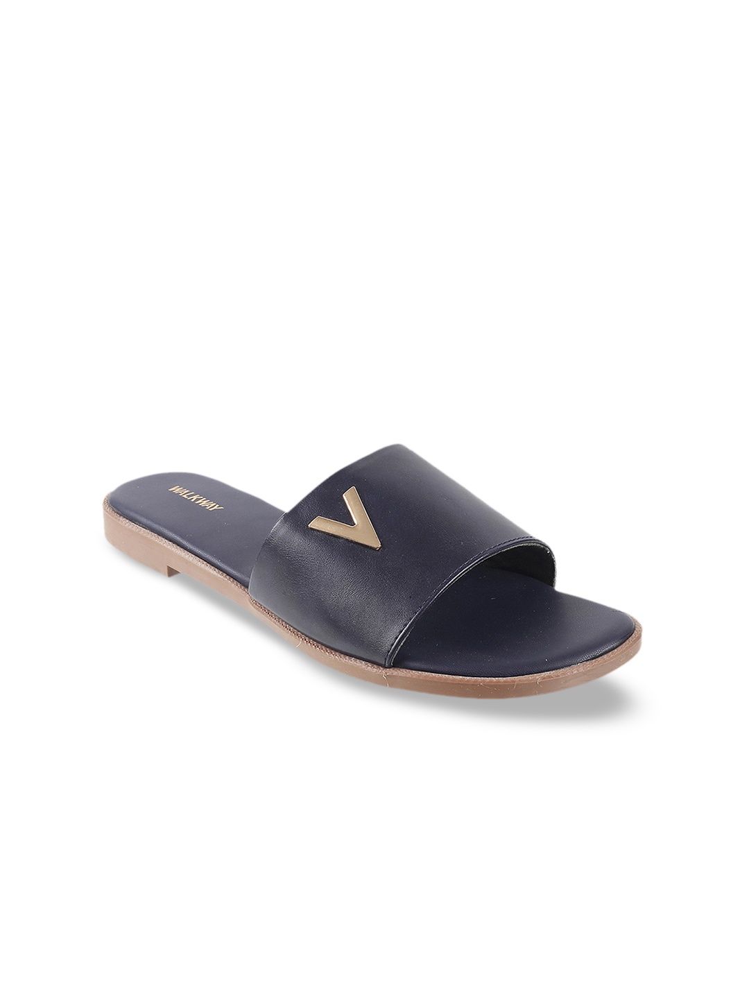 

WALKWAY by Metro Women Blue Printed Sliders