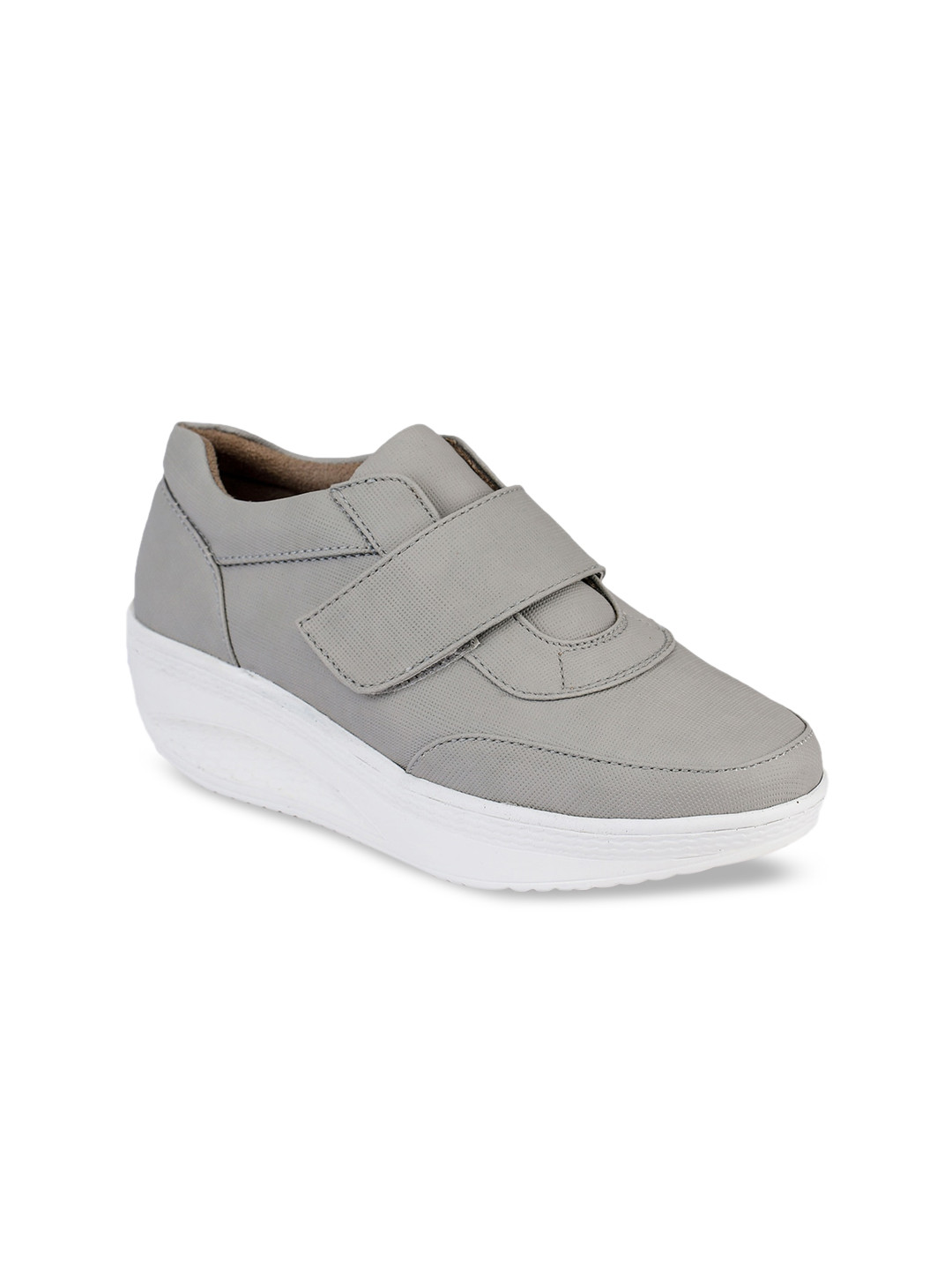 

VALIOSAA Women Grey Solid Sneakers