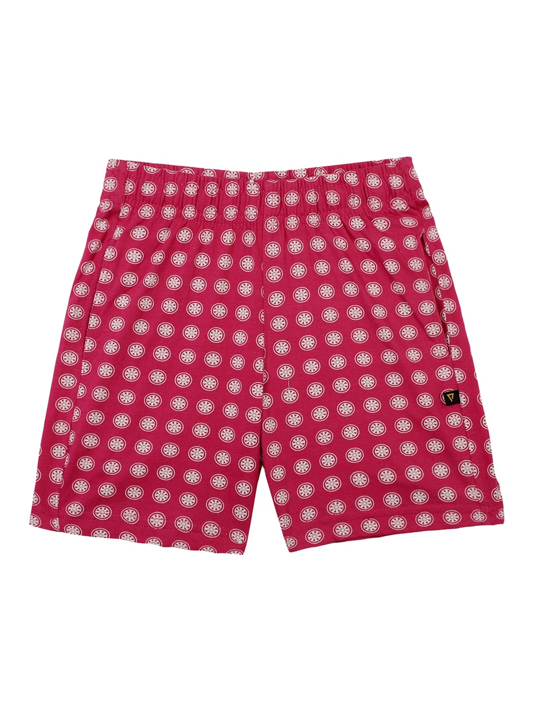 

PROTEENS Girls Red Printed Slim Fit Regular Shorts