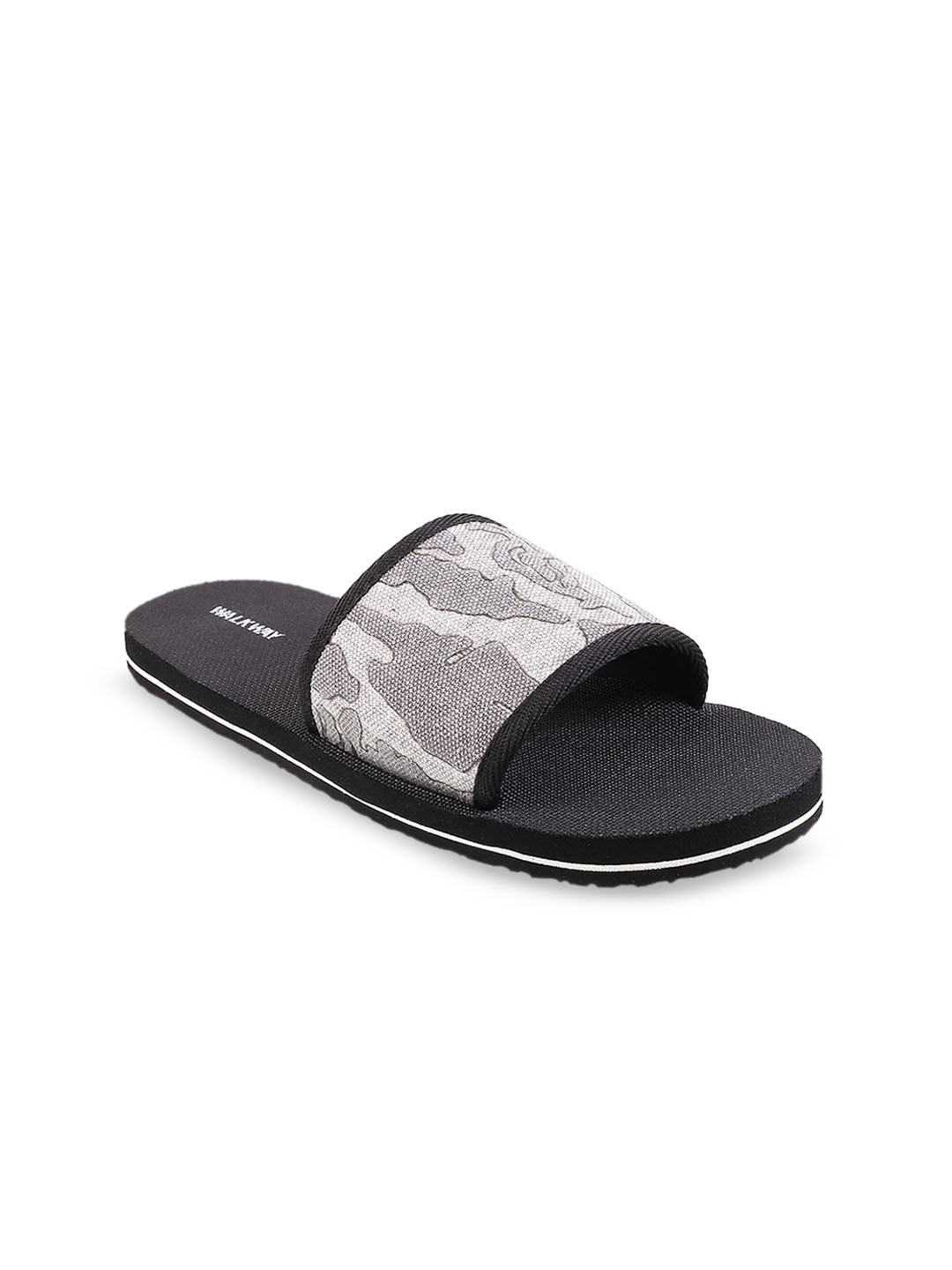 

WALKWAY by Metro Women Grey Printed Sliders