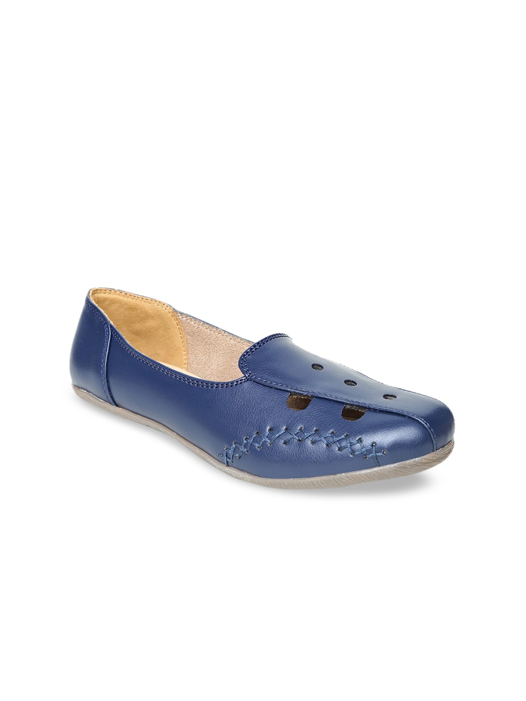 

VALIOSAA Women Blue Solid Ballerinas