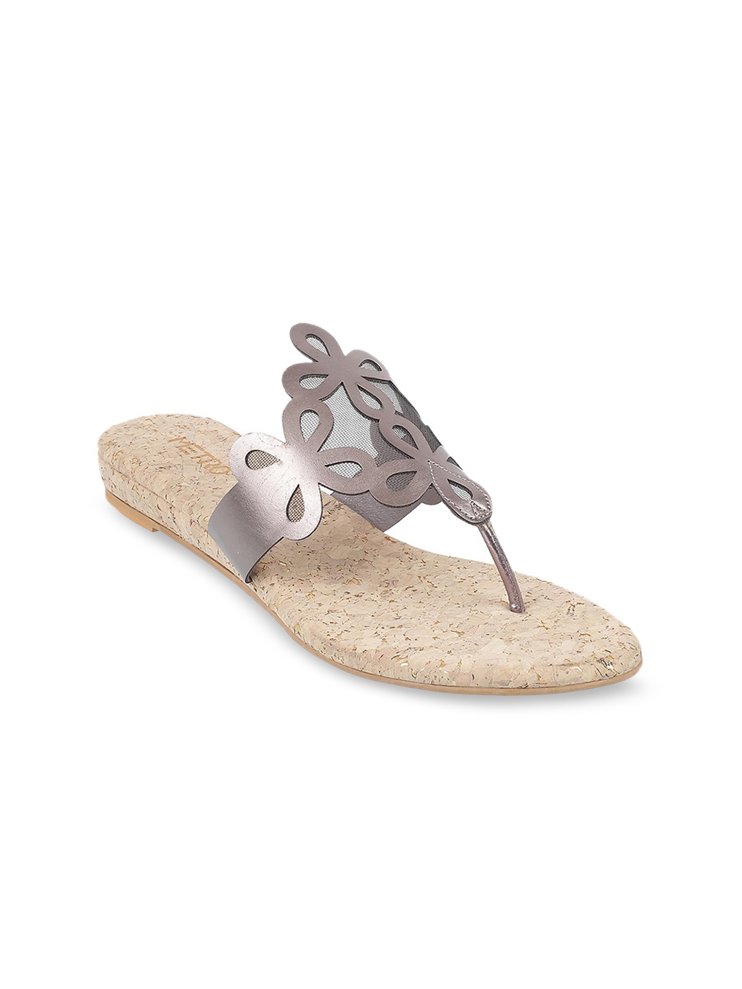 

Metro Women Grey Solid Comfort Heels
