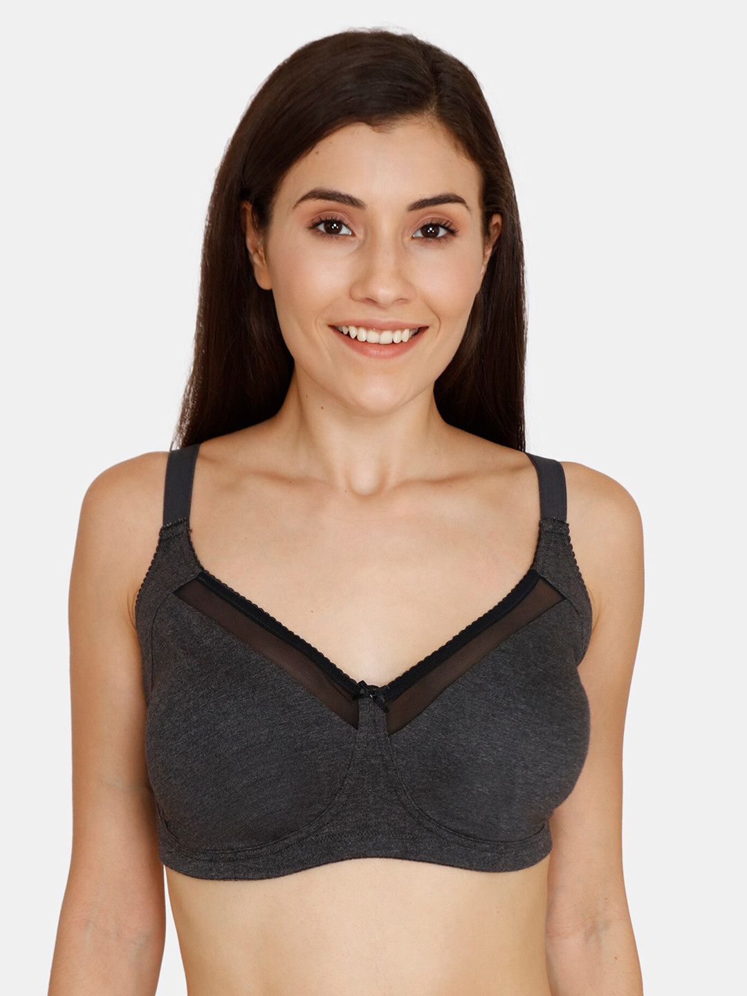 

Zivame Black Solid Non-Wired Non Padded Everyday Bra ZI10ITCORE0BLAK