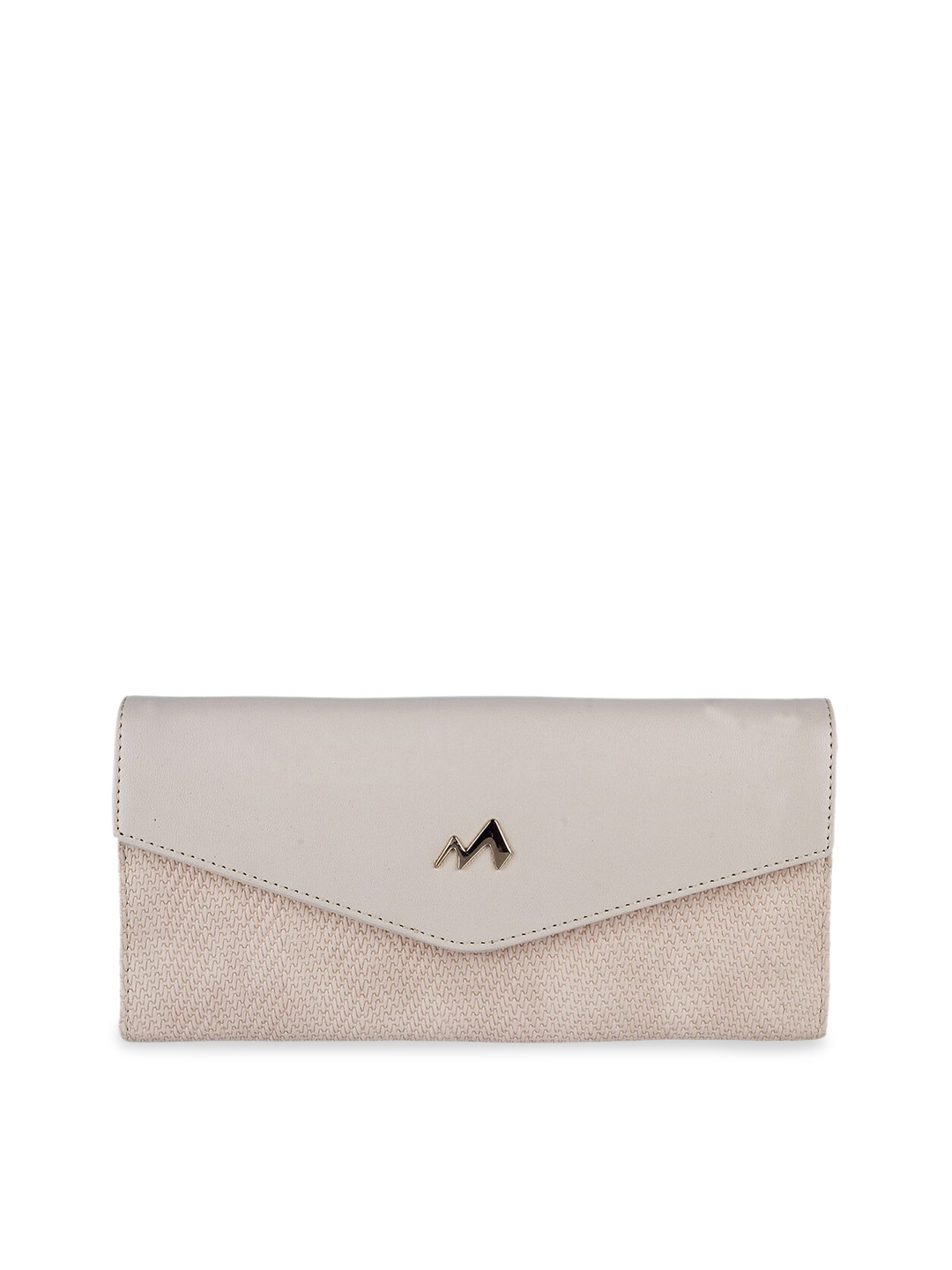

Metro Women Beige Colourblocked Two Fold Wallet
