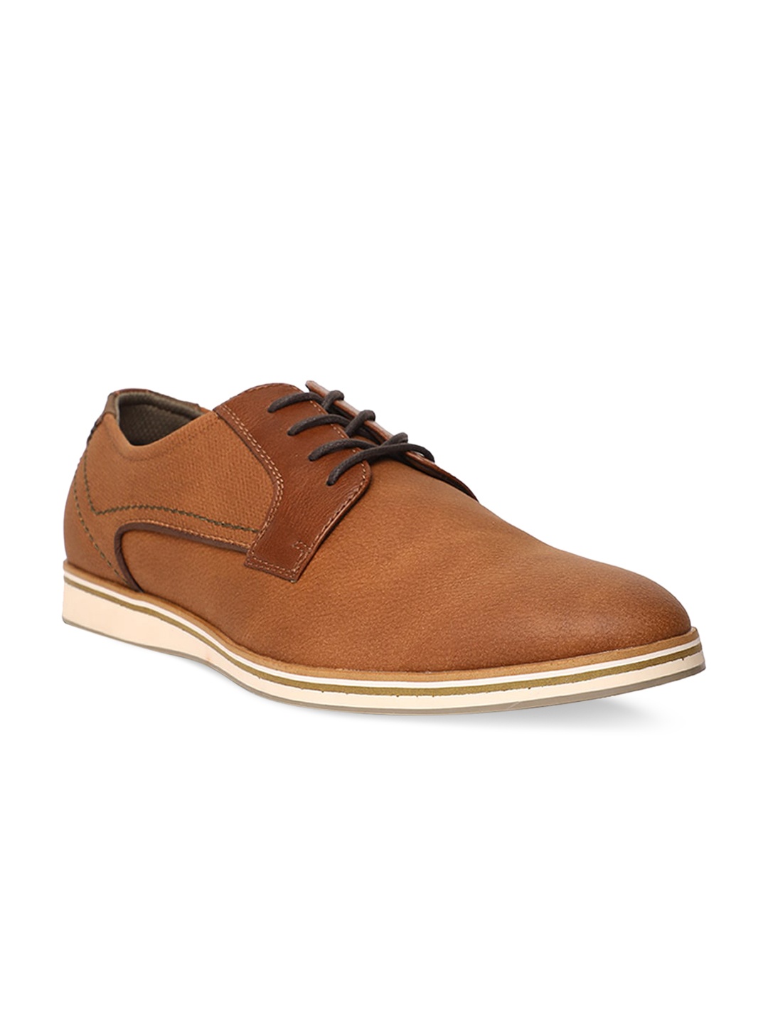 

Bata Men Tan Brown Derbys