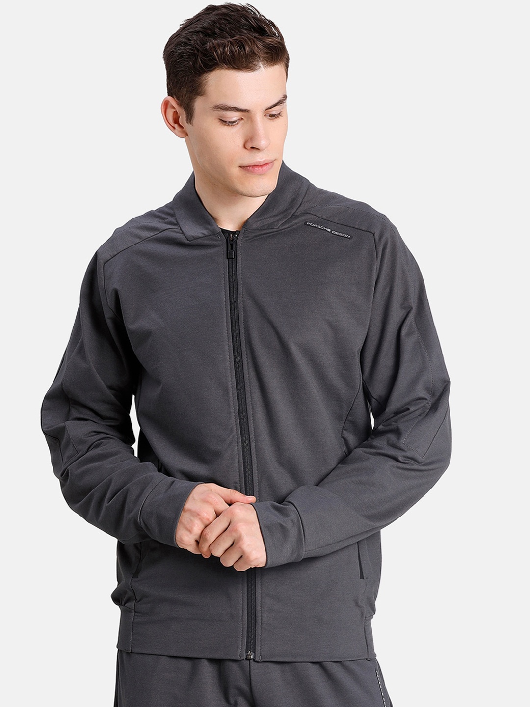 

PUMA Motorsport Men Grey Porsche Design T7 Reflective Logo Track Jacket