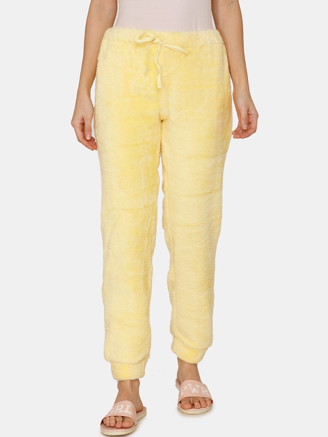 

Zivame Women Yellow Solid Lounge Pants