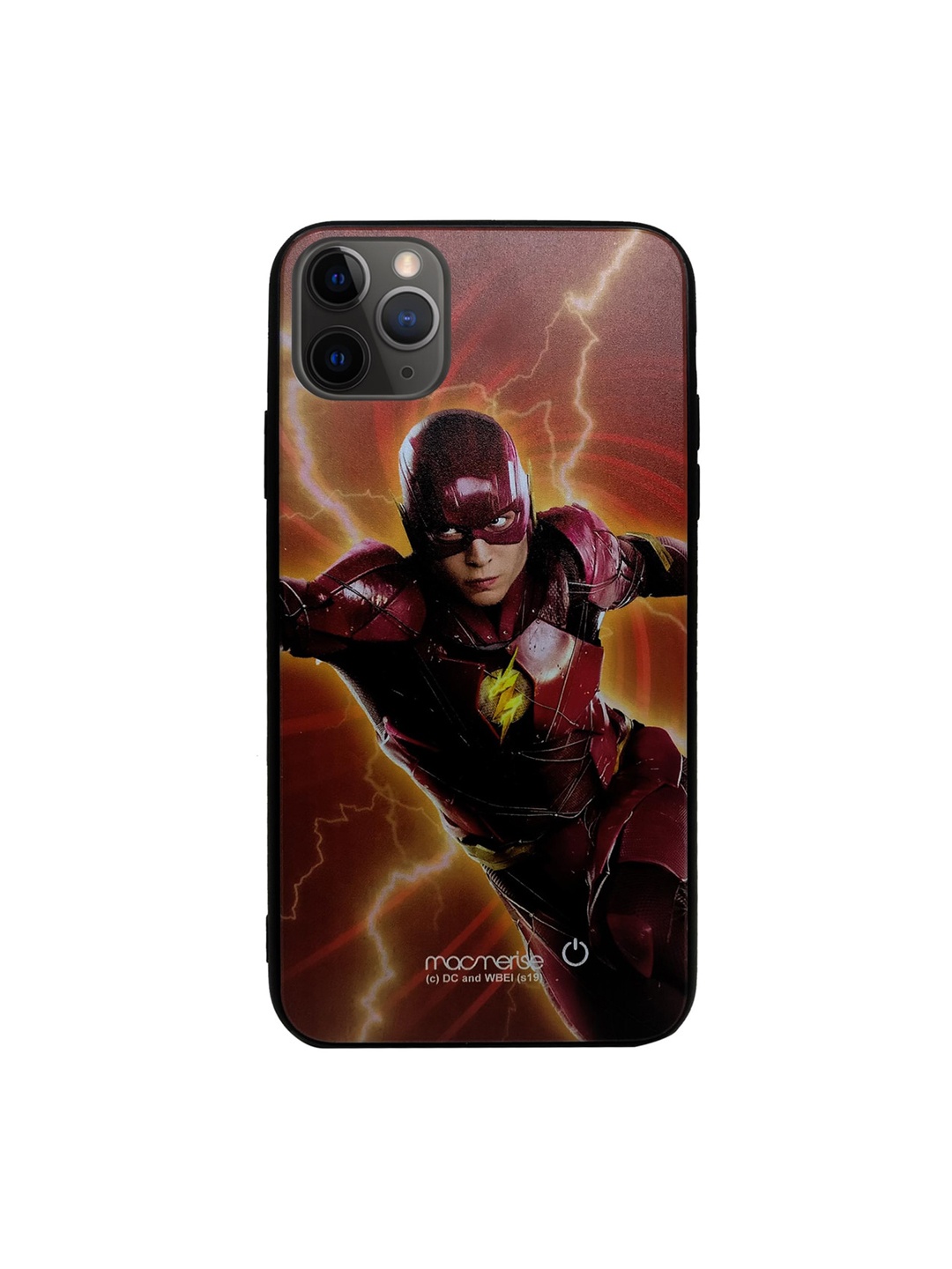 

macmerise Red & Yellow DC Comics Lightspeed Flash Lumous Sustainable IPhone 11 Pro Max Back Case