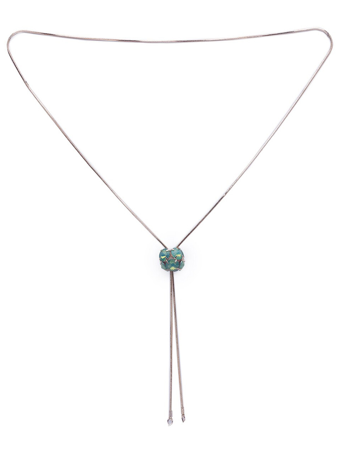 

Globus Rose Gold & Mint Green Long Necklace