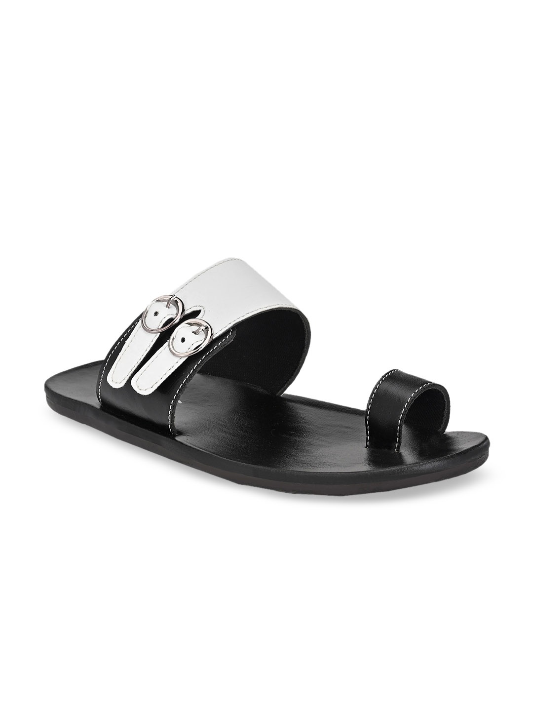 

Big Fox Men Black & White Comfort Sandals