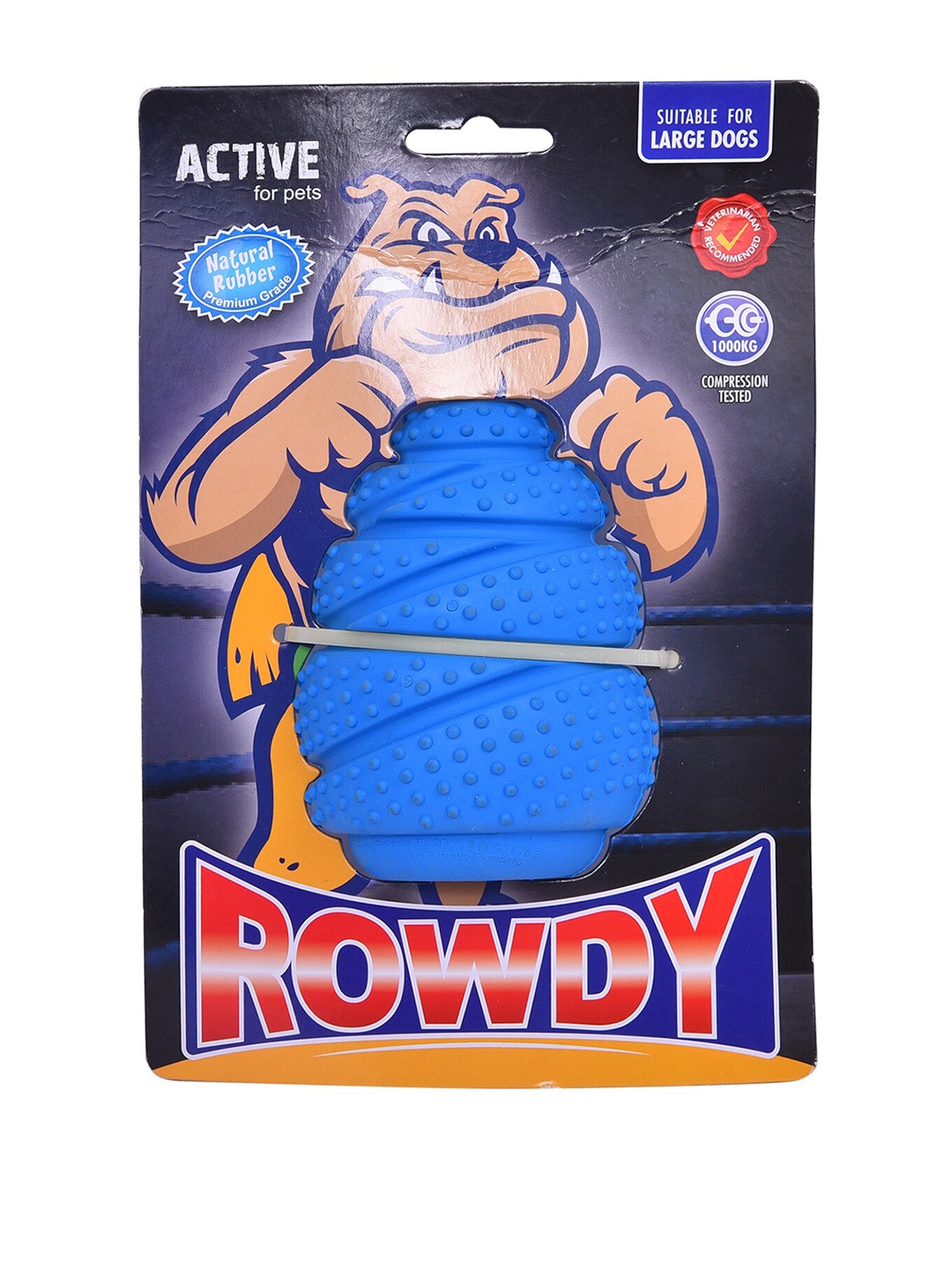 

GLENAND Blue Active Rubber Rowdy Large GI0049 Pet Toy