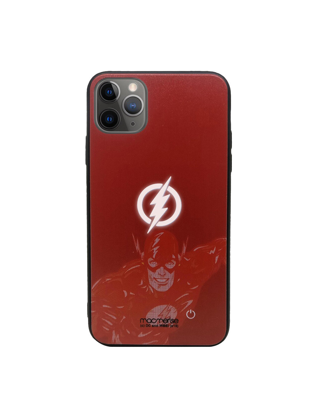 

macmerise Red DC Comics Fierce Flash Attack Lumous Sustainable iPhone 11 Pro Max Back Case