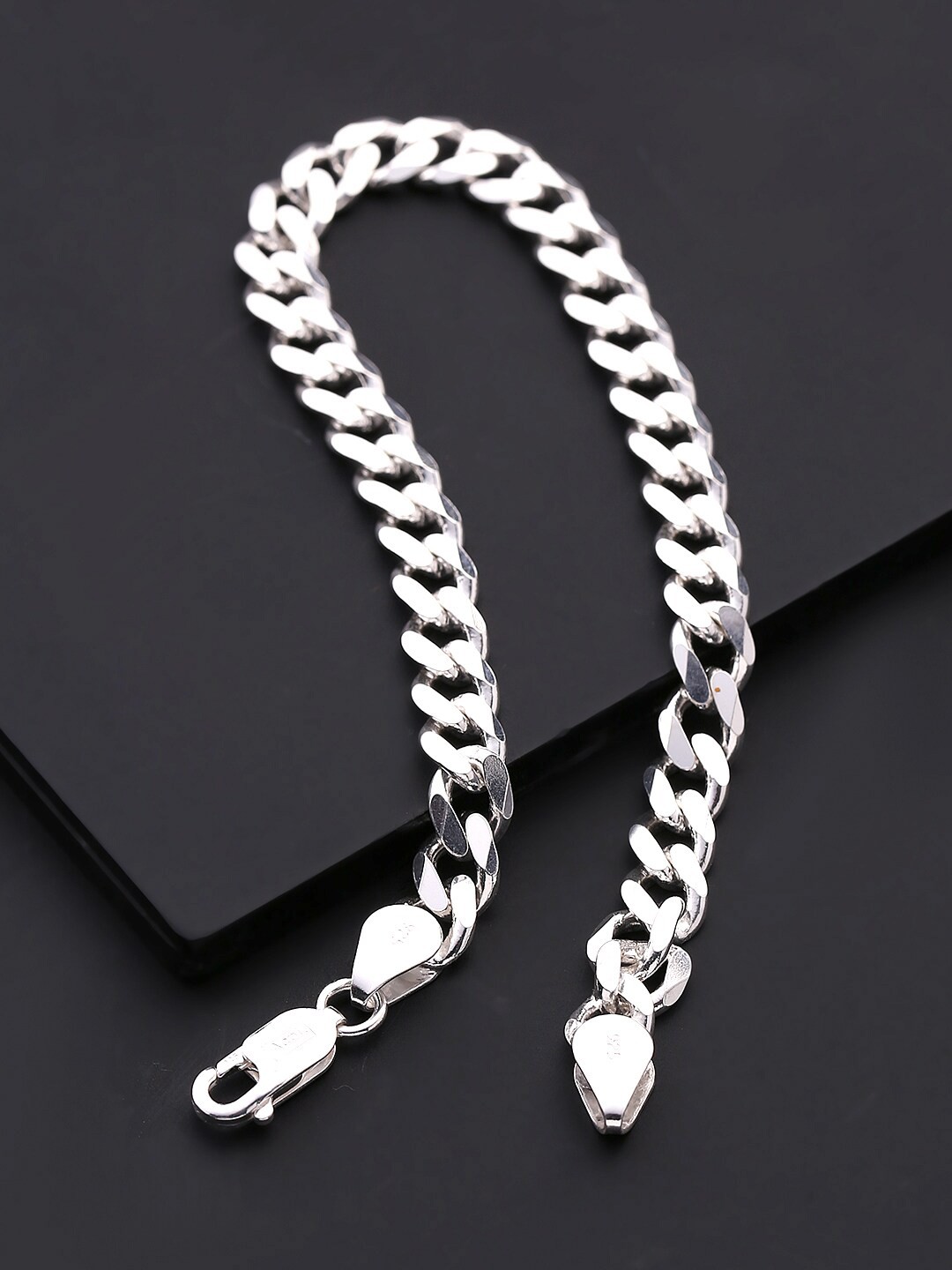 

Yellow Chimes Men 925 Sterling Silver Link Bracelet