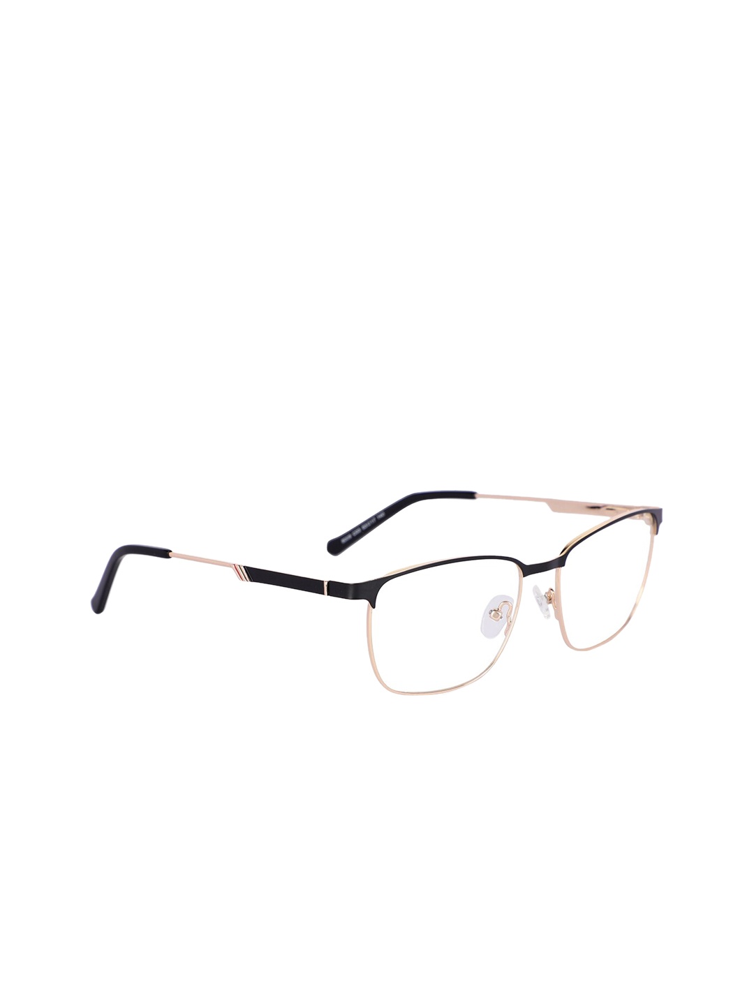 

MARC LOUIS Unisex Black & Gold Colourblocked Full Rim Square Frames