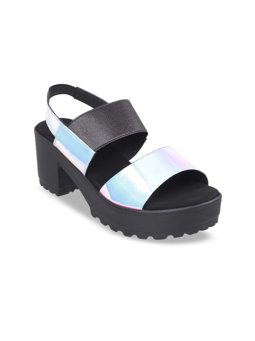 

Metro Women Blue & Black Colourblocked Sandals