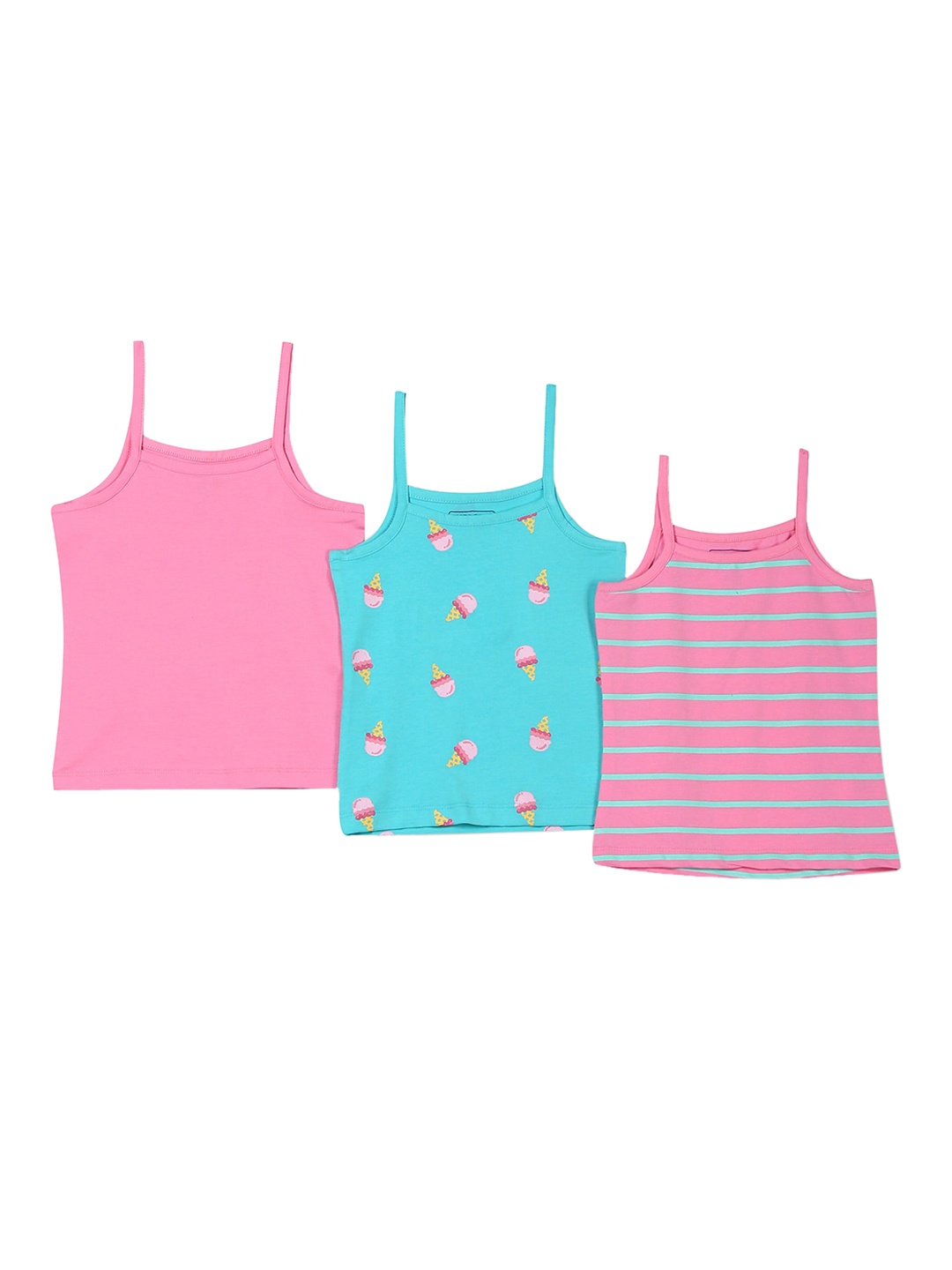 

Cherokee Girls Pack Of 3 Camisoles, Pink