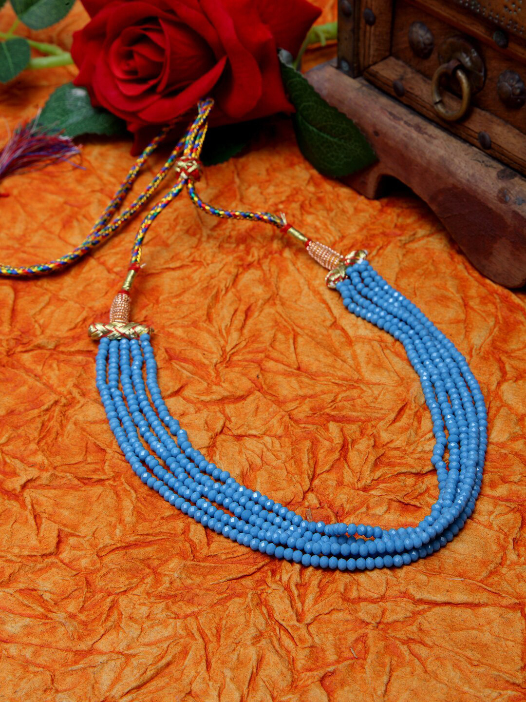 

Moedbuille Turquoise Blue Layered Necklace