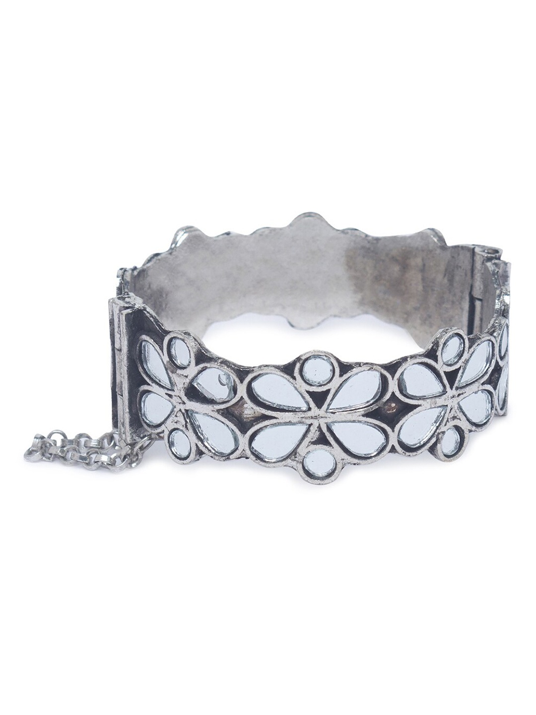 

Globus Silver-Plated Mirror Bangle-Style Bracelet