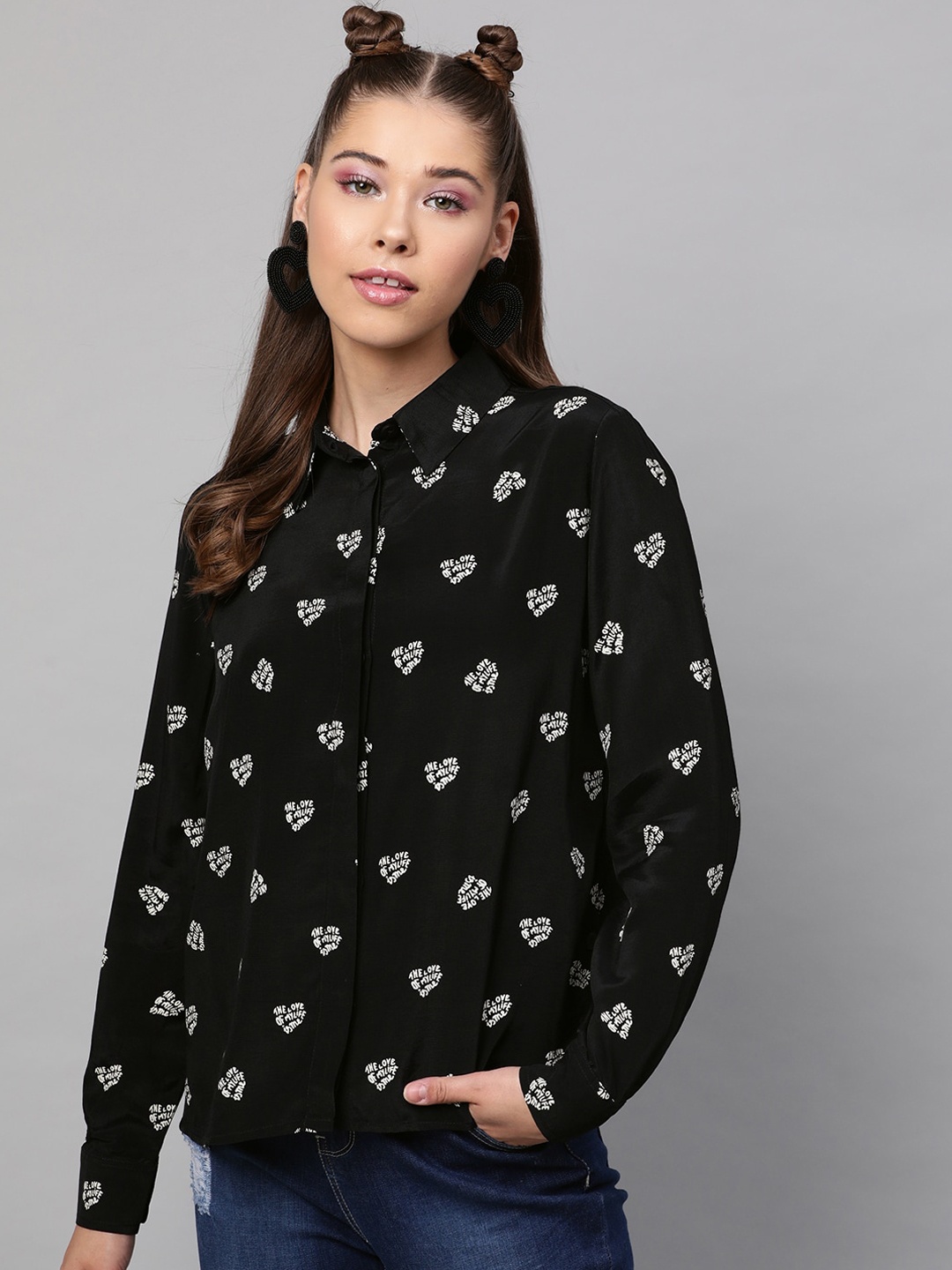 

STREET 9 Women Black Shirt