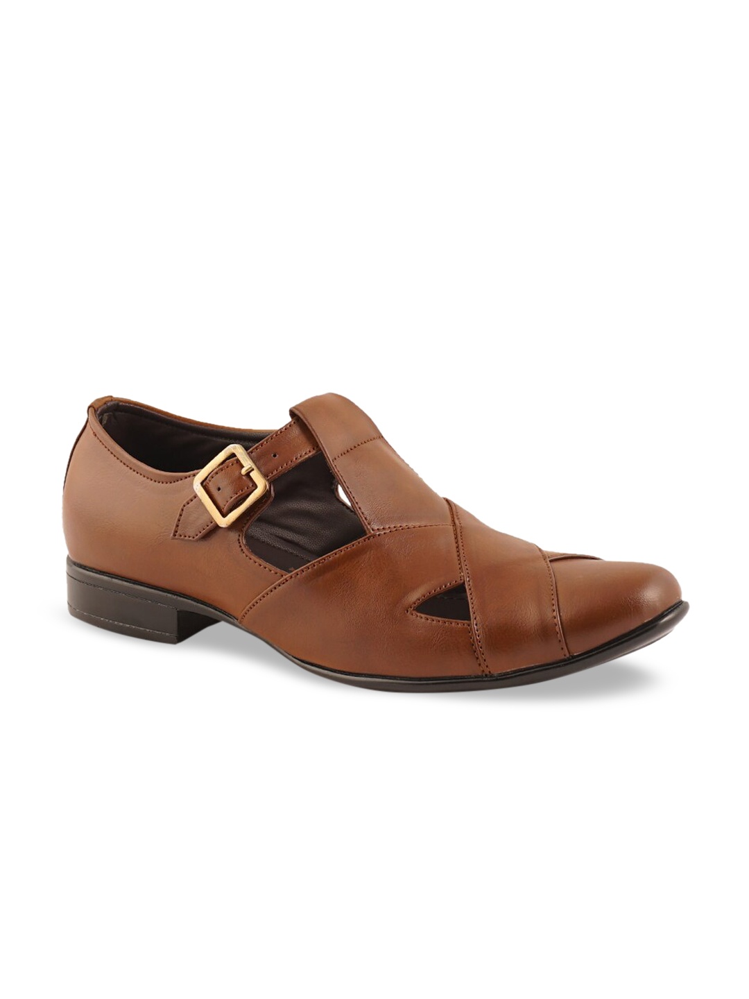 

ID Men Tan Brown Shoe-Style Sandals
