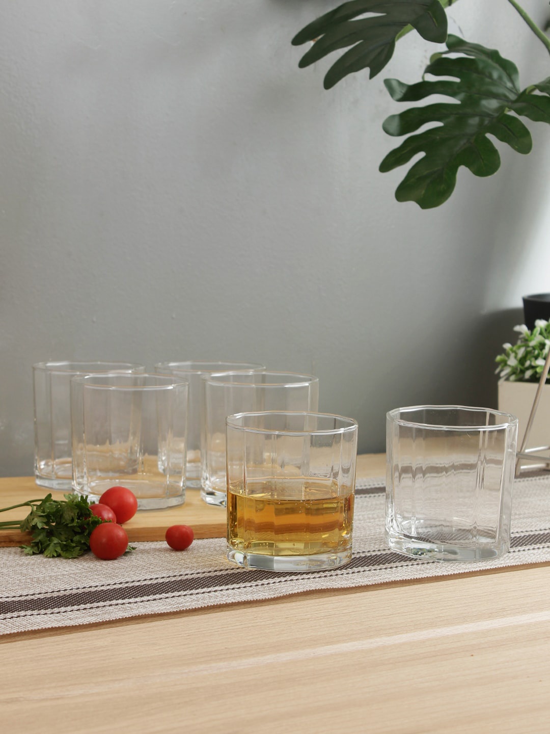 

Ocean Set Of 6 Transparent Solid Victoria Glasses