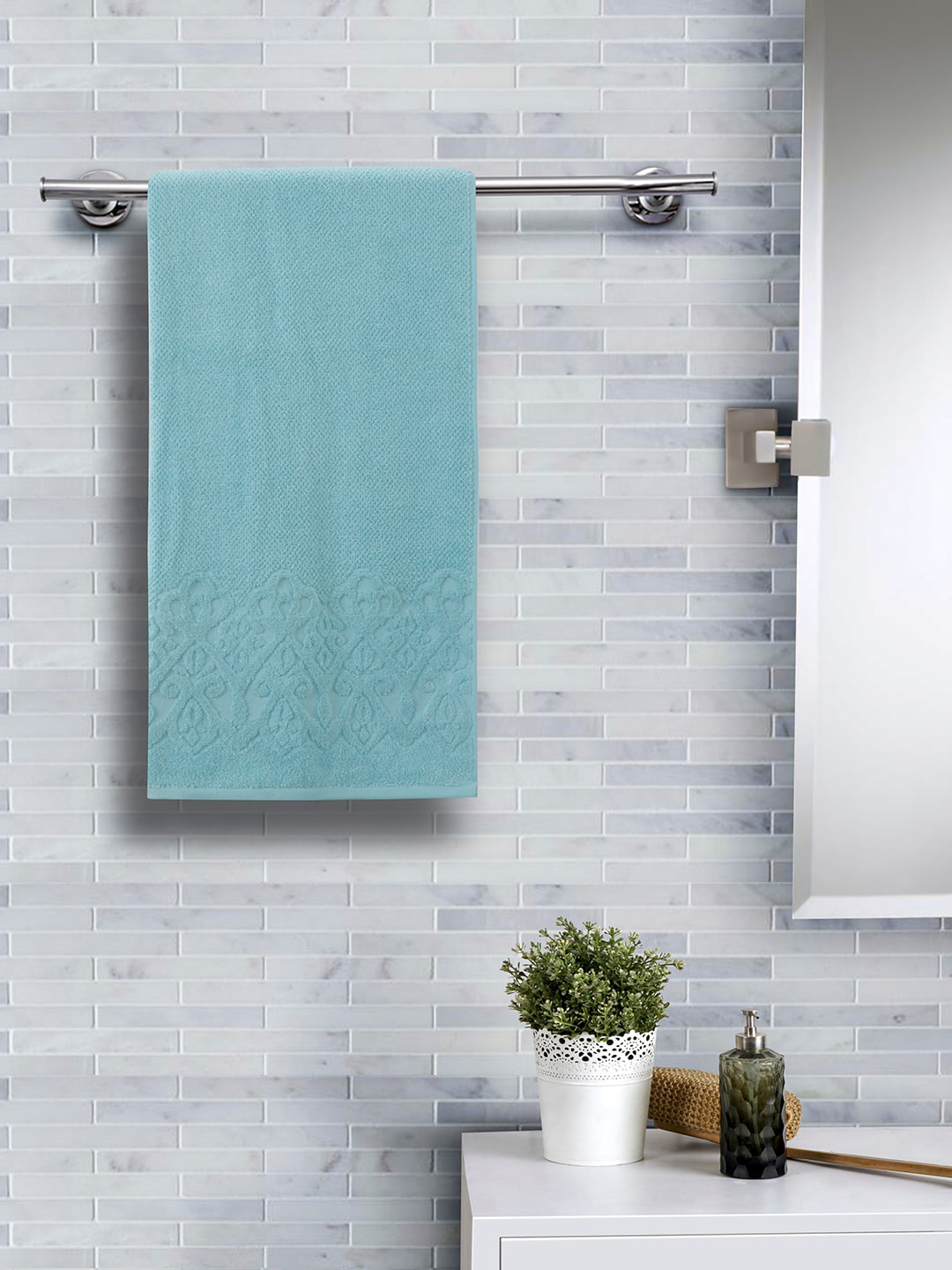 

MASPAR Unisex Blue Solid 550 GSM towel